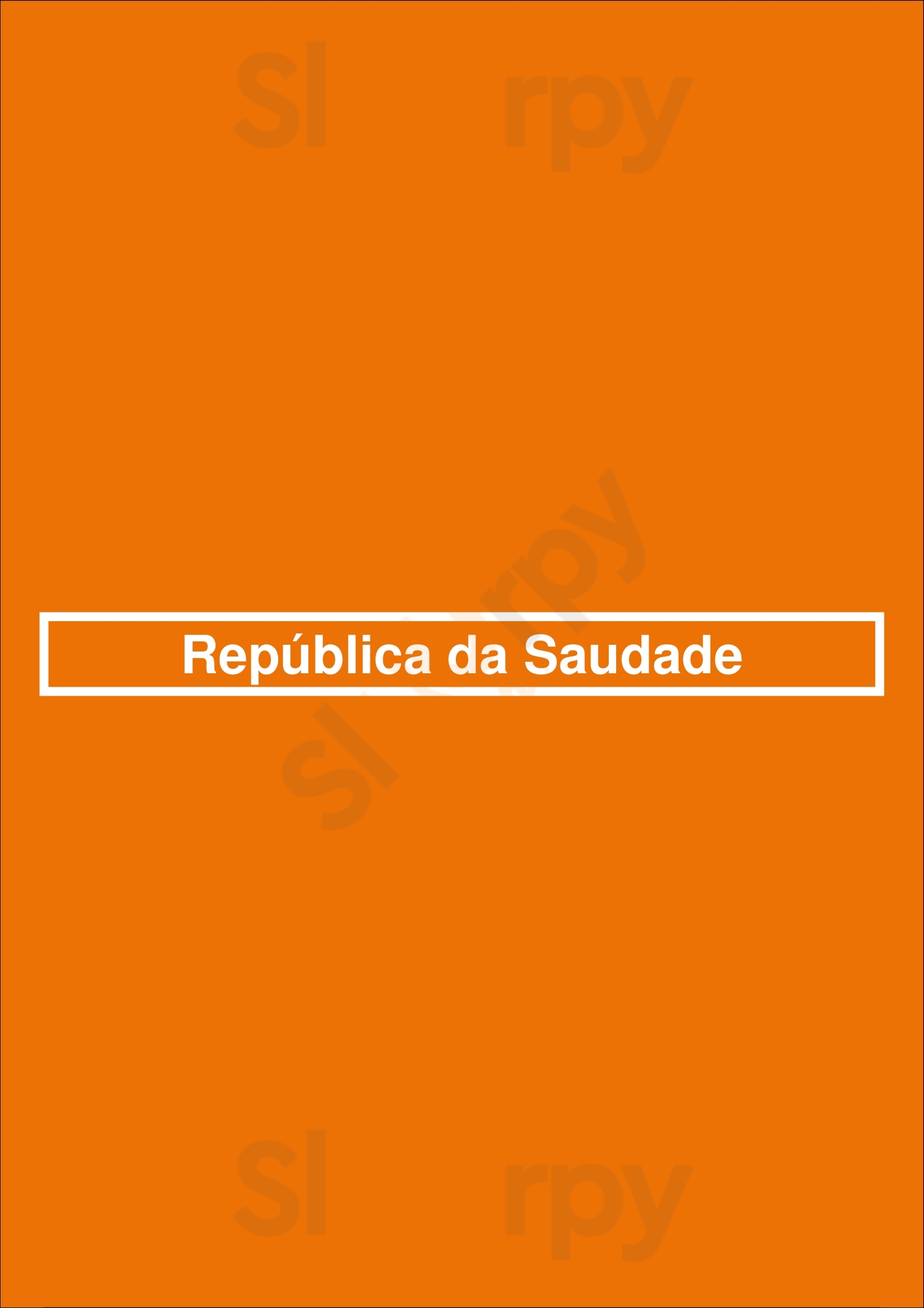 República Da Saudade Coimbra Menu - 1