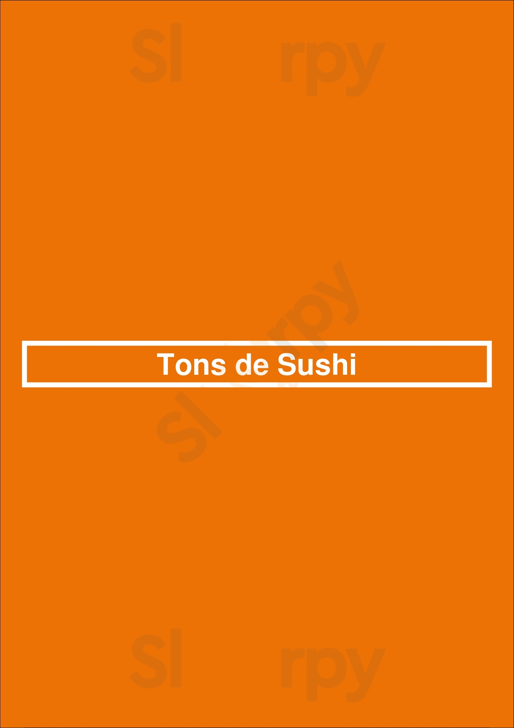 Tons De Sushi Oeiras Menu - 1