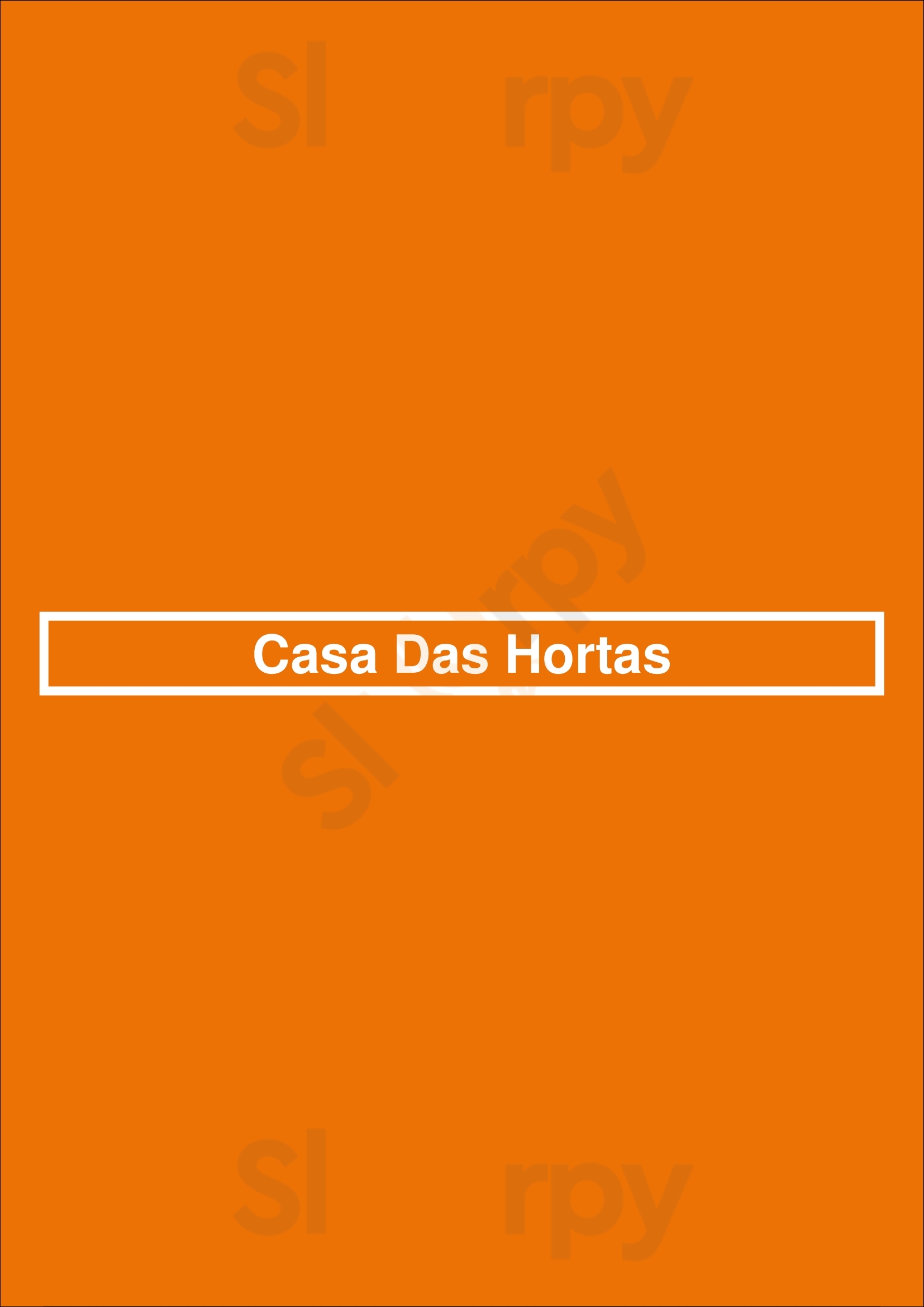 Casa Das Hortas Braga Menu - 1