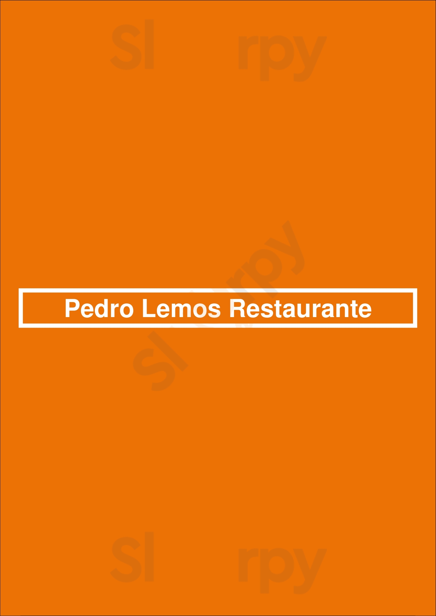 Pedro Lemos Restaurante Porto Menu - 1