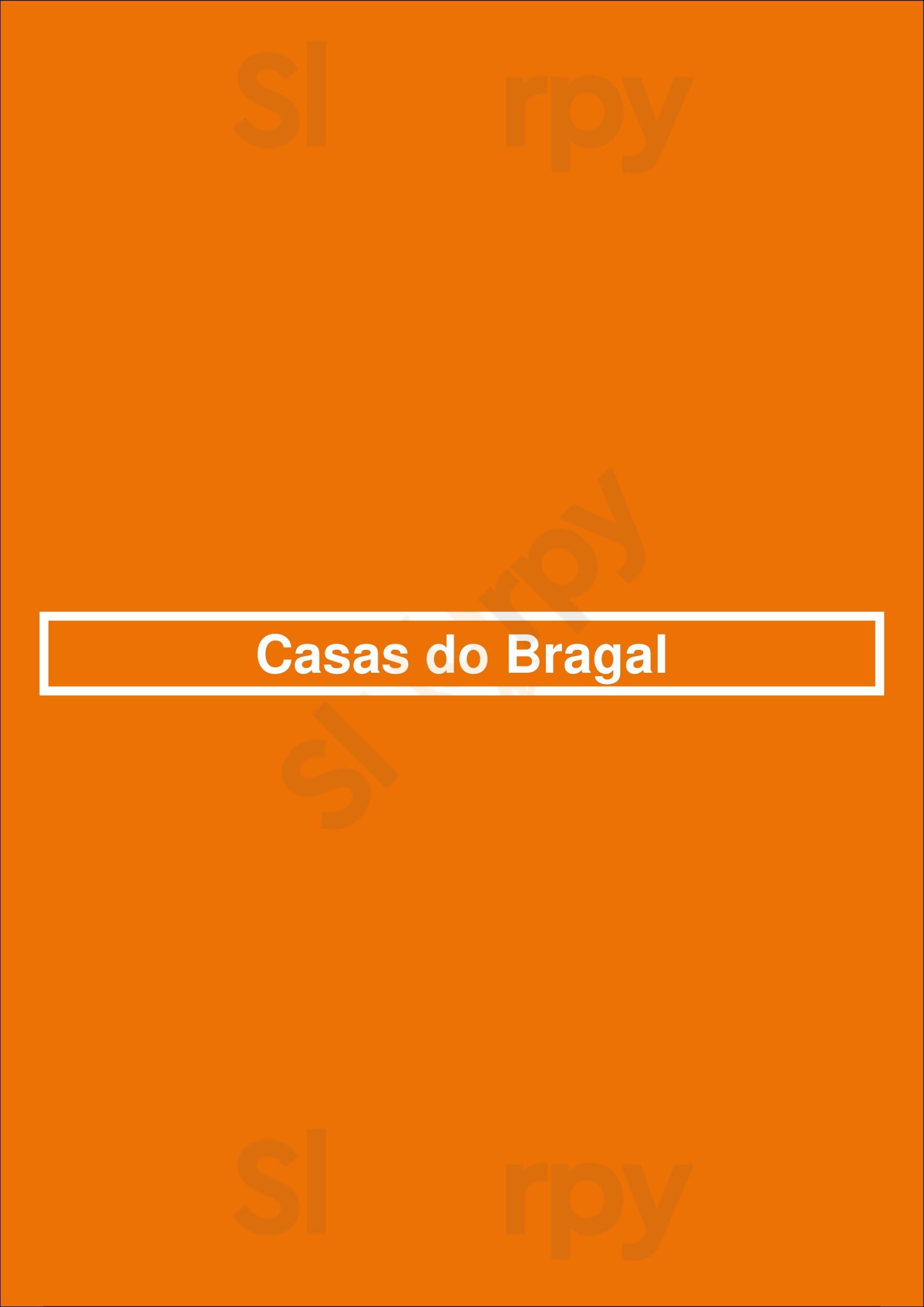Casas Do Bragal Coimbra Menu - 1