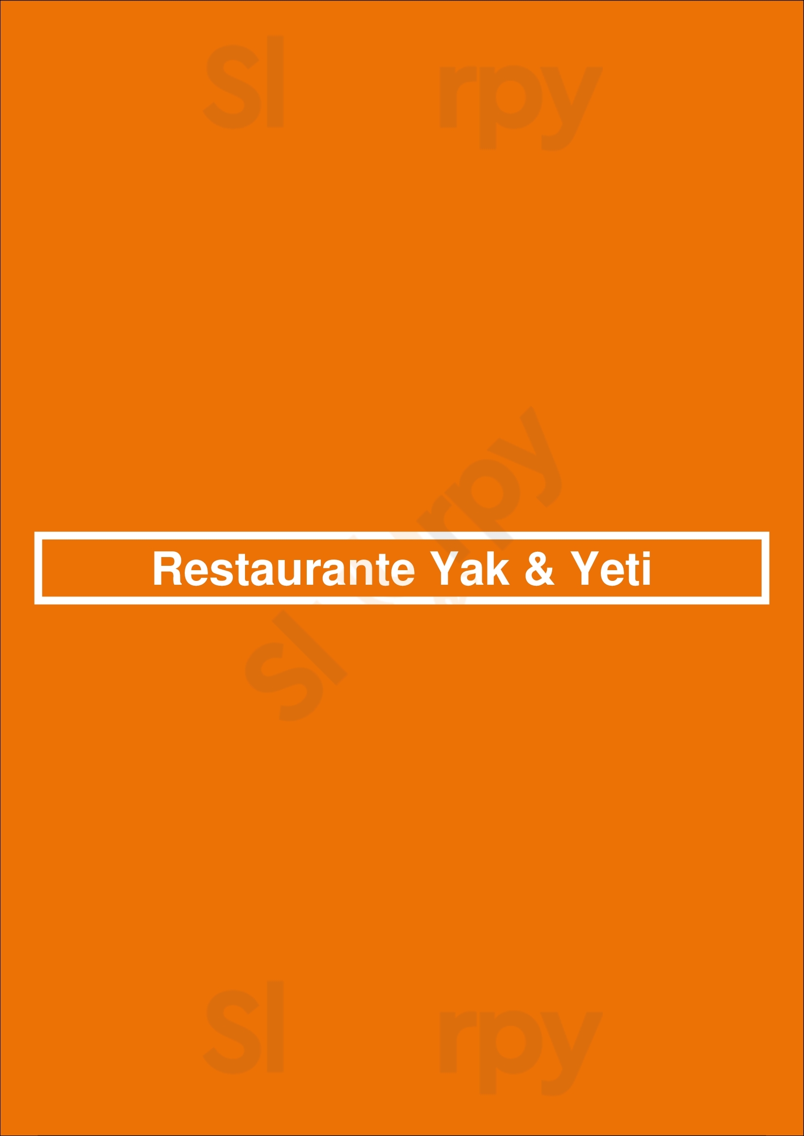 Restaurante Yak & Yeti Lisboa Menu - 1