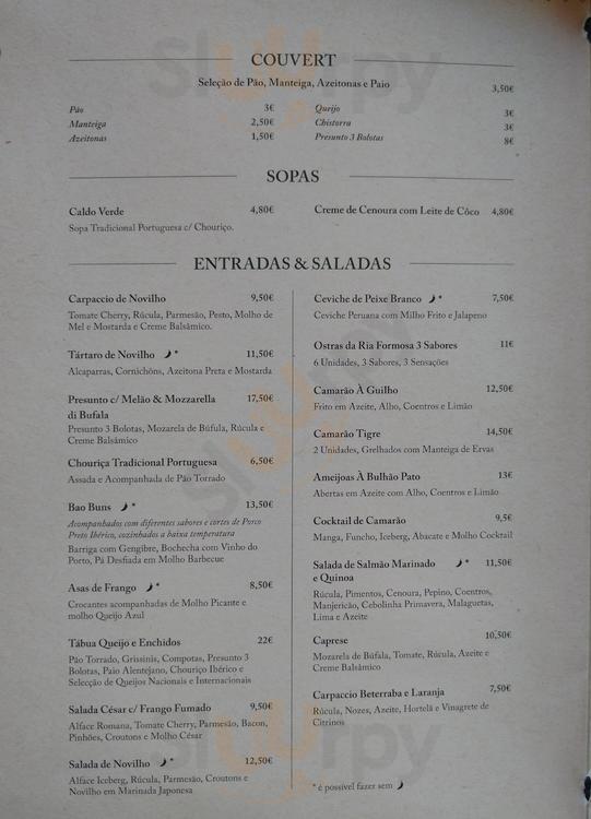 Rare Steakhouse Vilamoura  Menu - 1
