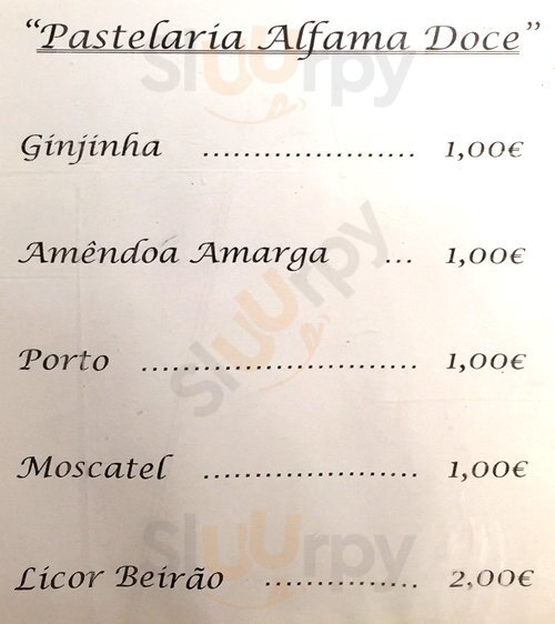 Pastelaria Alfama Doce Lisboa Menu - 1