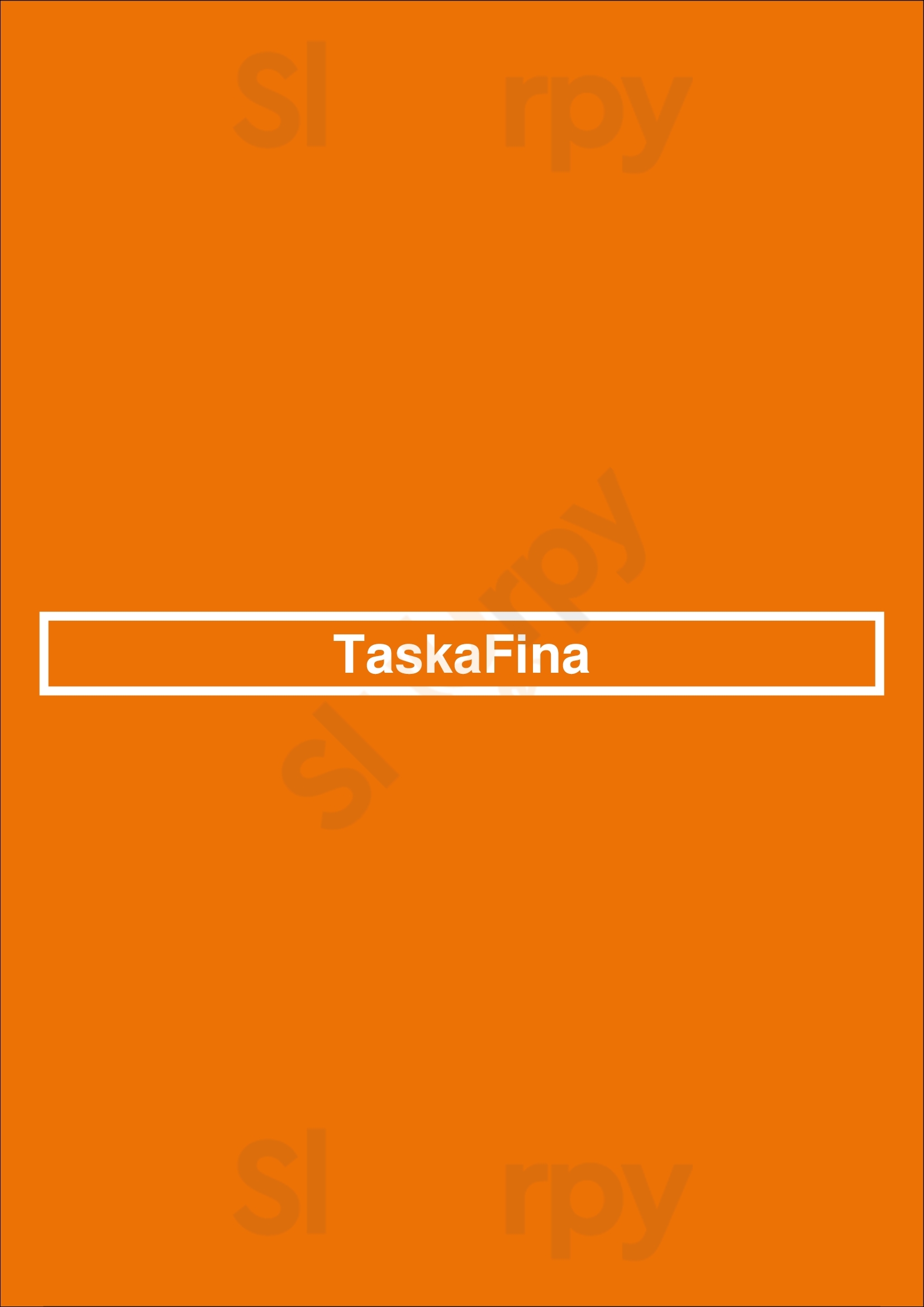 Taskafina Évora Menu - 1