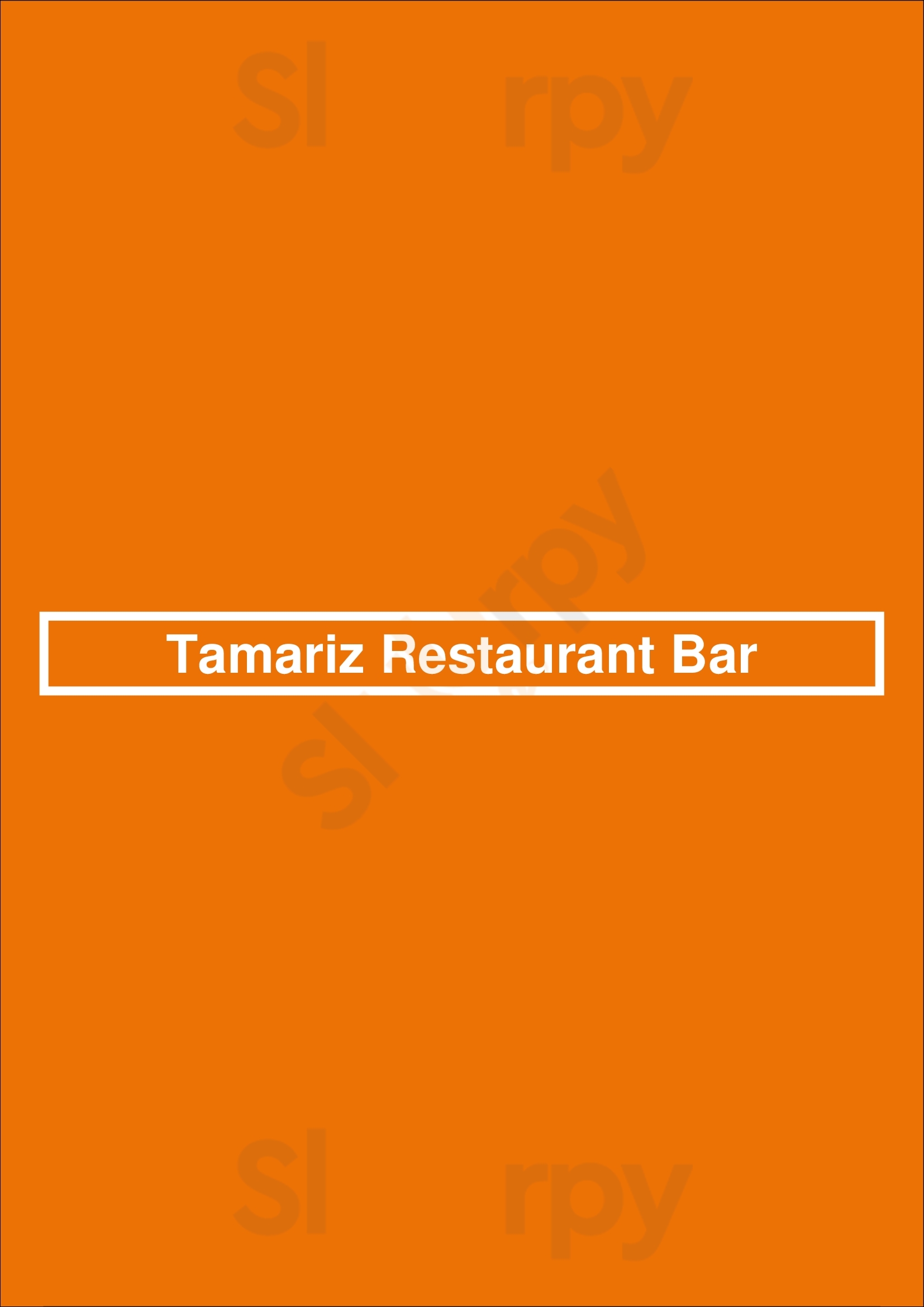 Tamariz Restaurant Bar Estoril Menu - 1