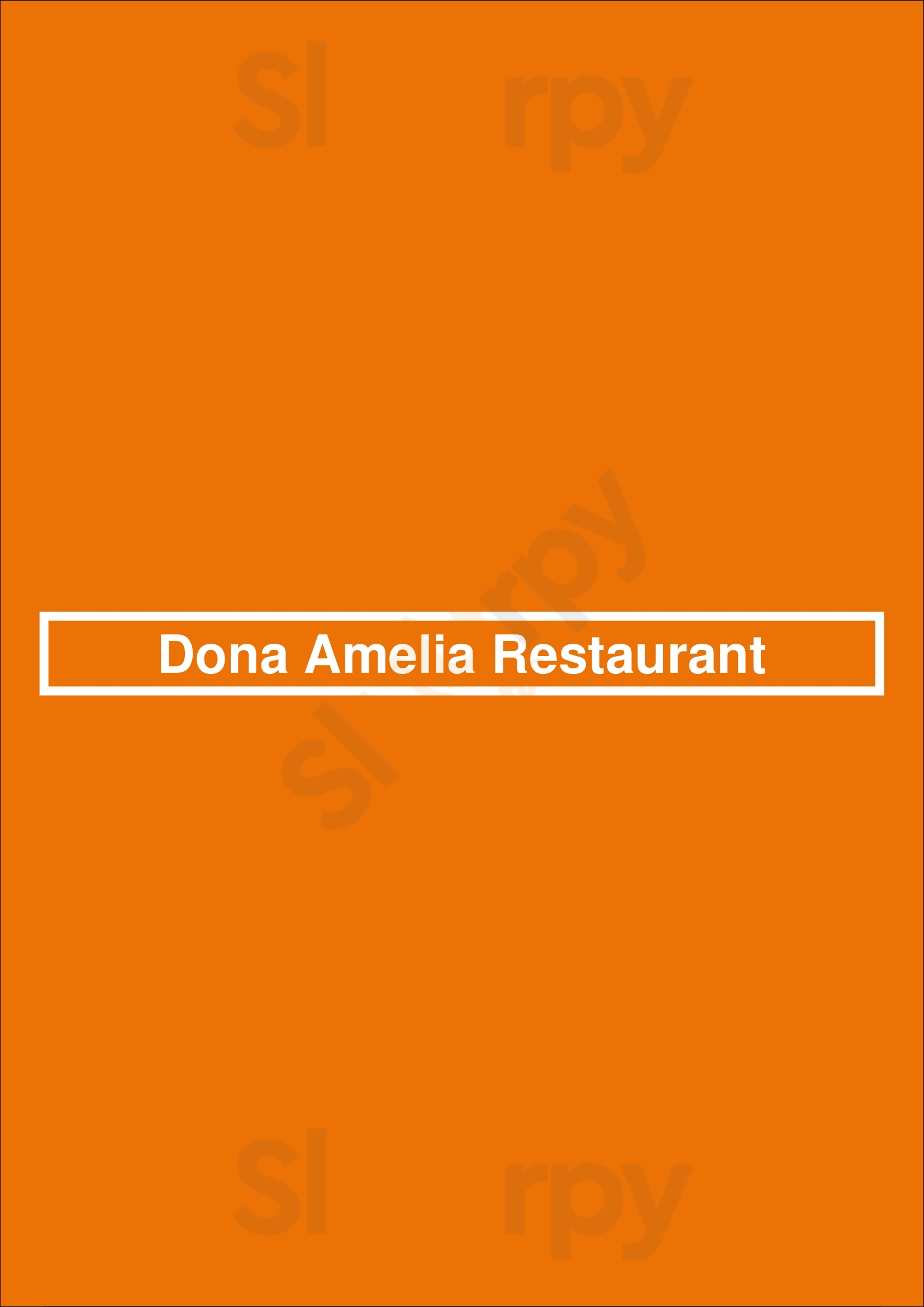 Dona Amelia Restaurant Funchal Menu - 1