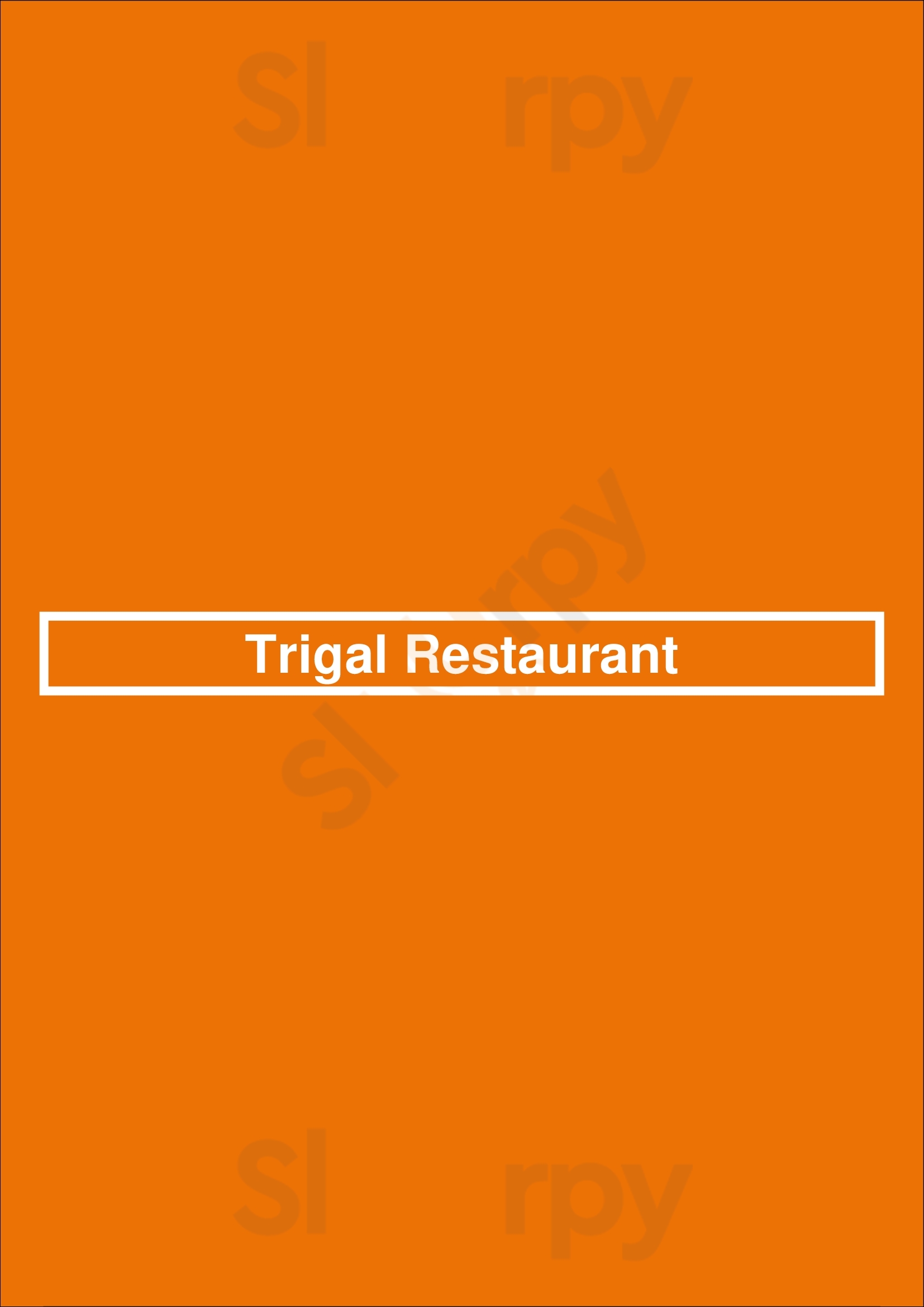 Trigal Restaurant Funchal Menu - 1