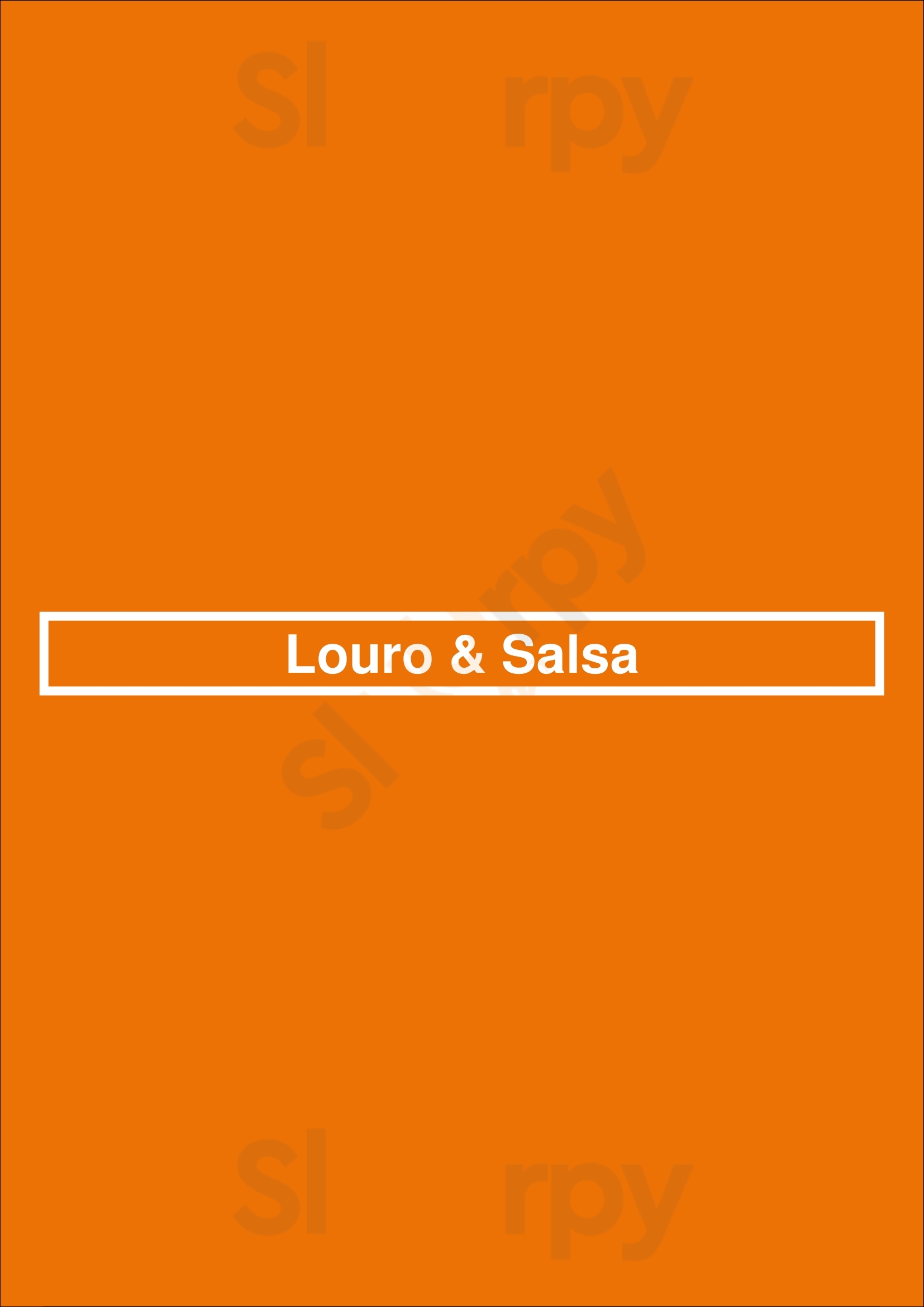 Louro & Salsa Albufeira Menu - 1