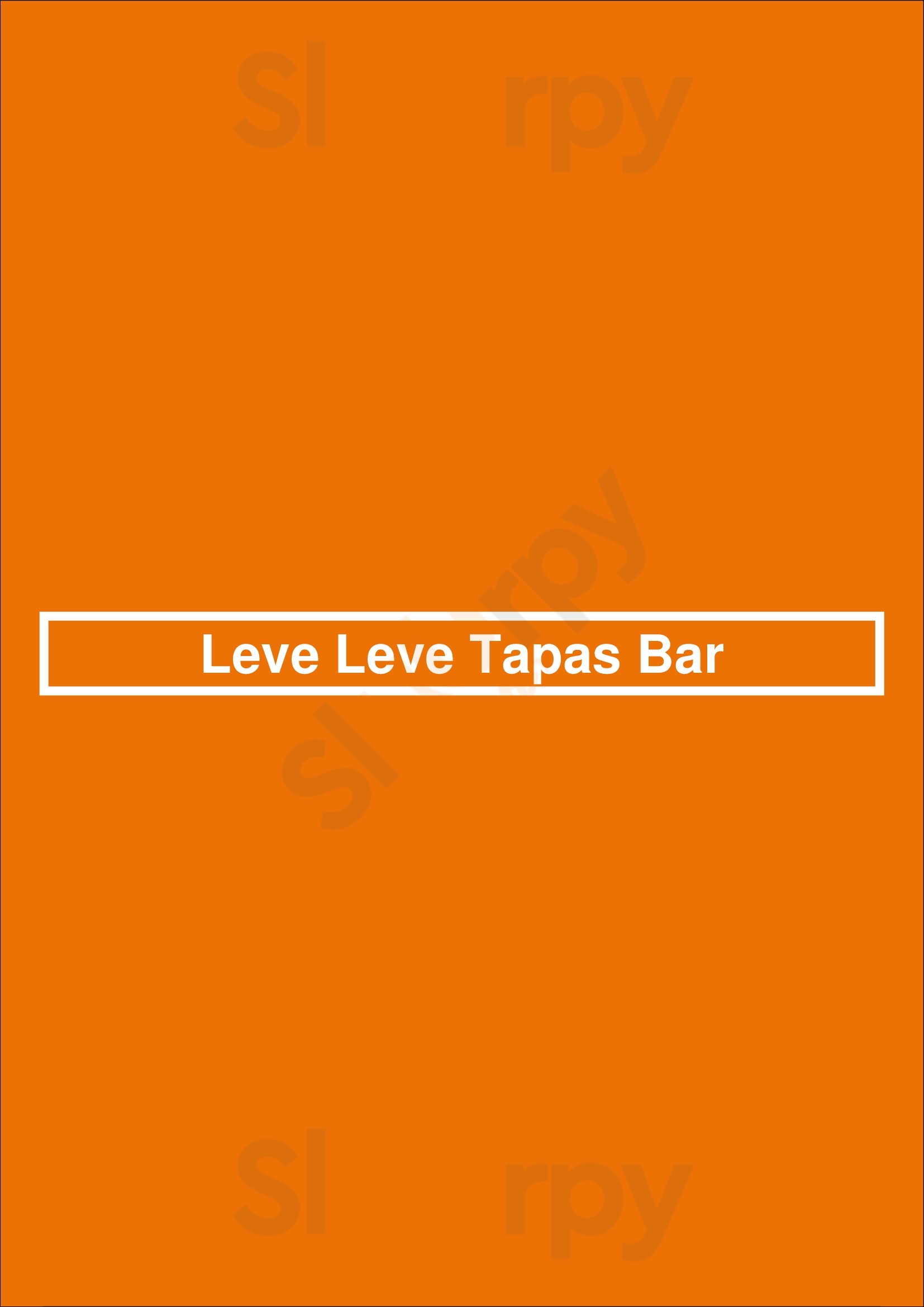 Leve Leve Tapas Bar Lisboa Menu - 1