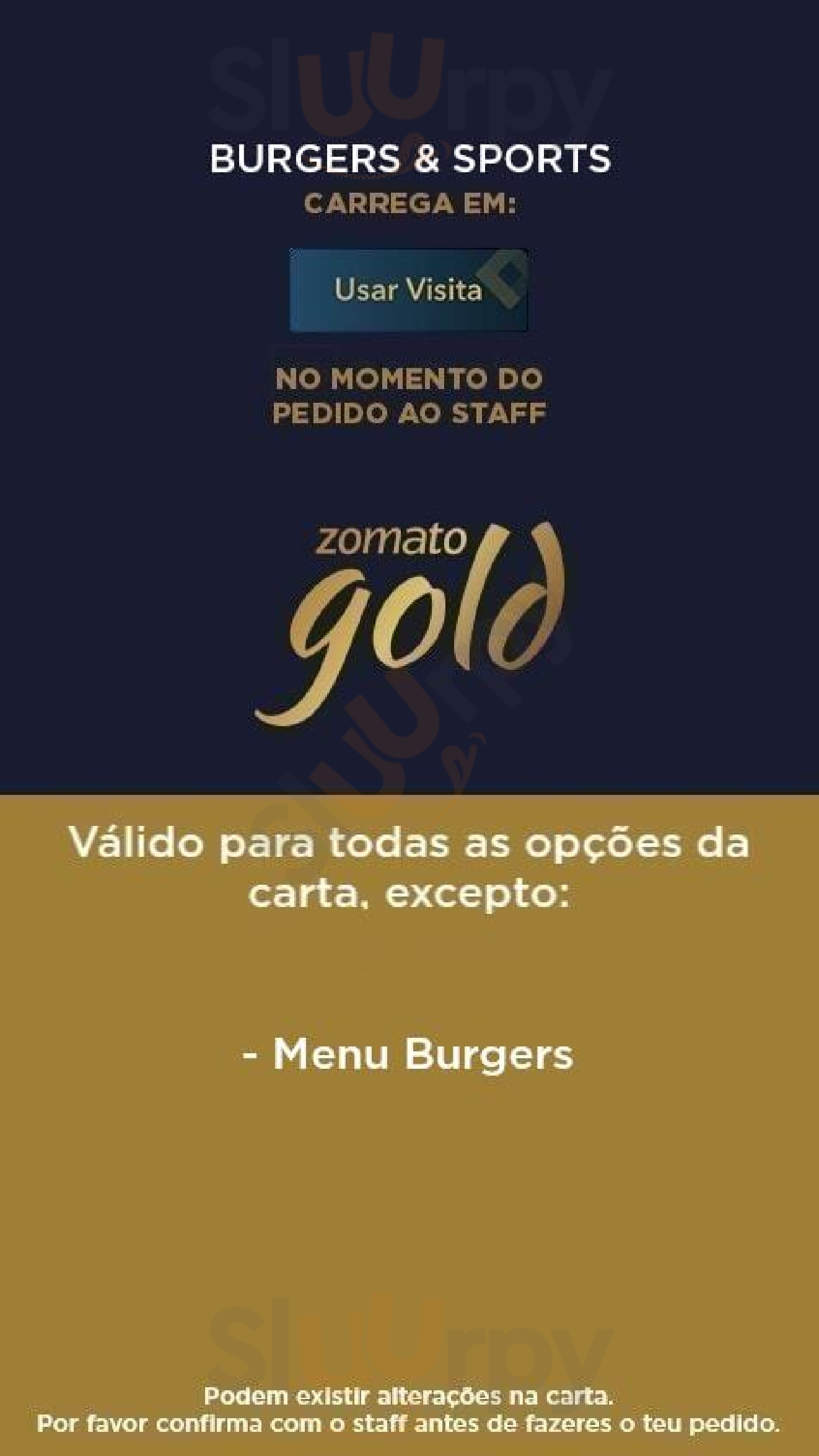 Burgers & Sports Oeiras Menu - 1