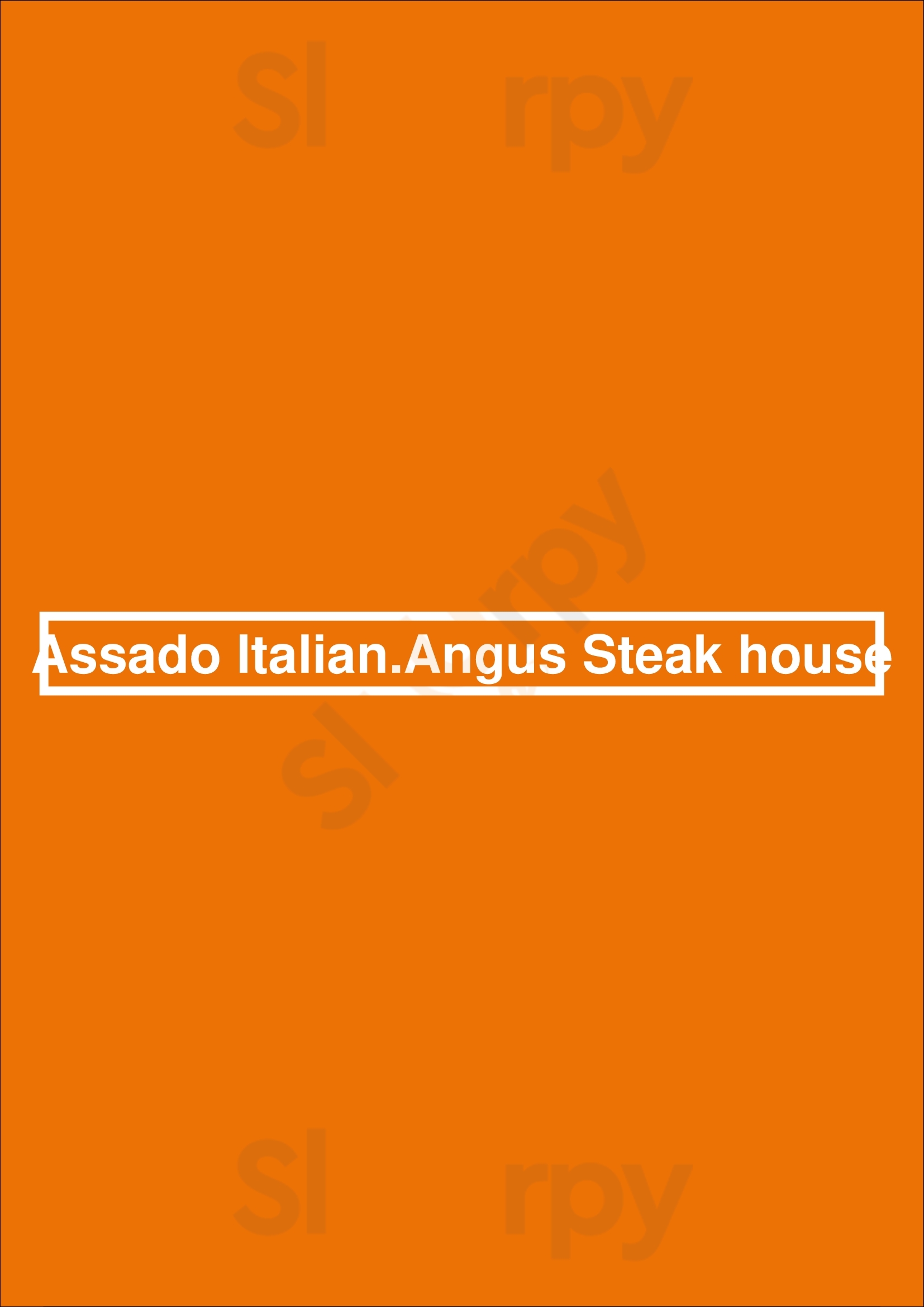 Assado Italian Angus Steak House Vilamoura  Menu - 1