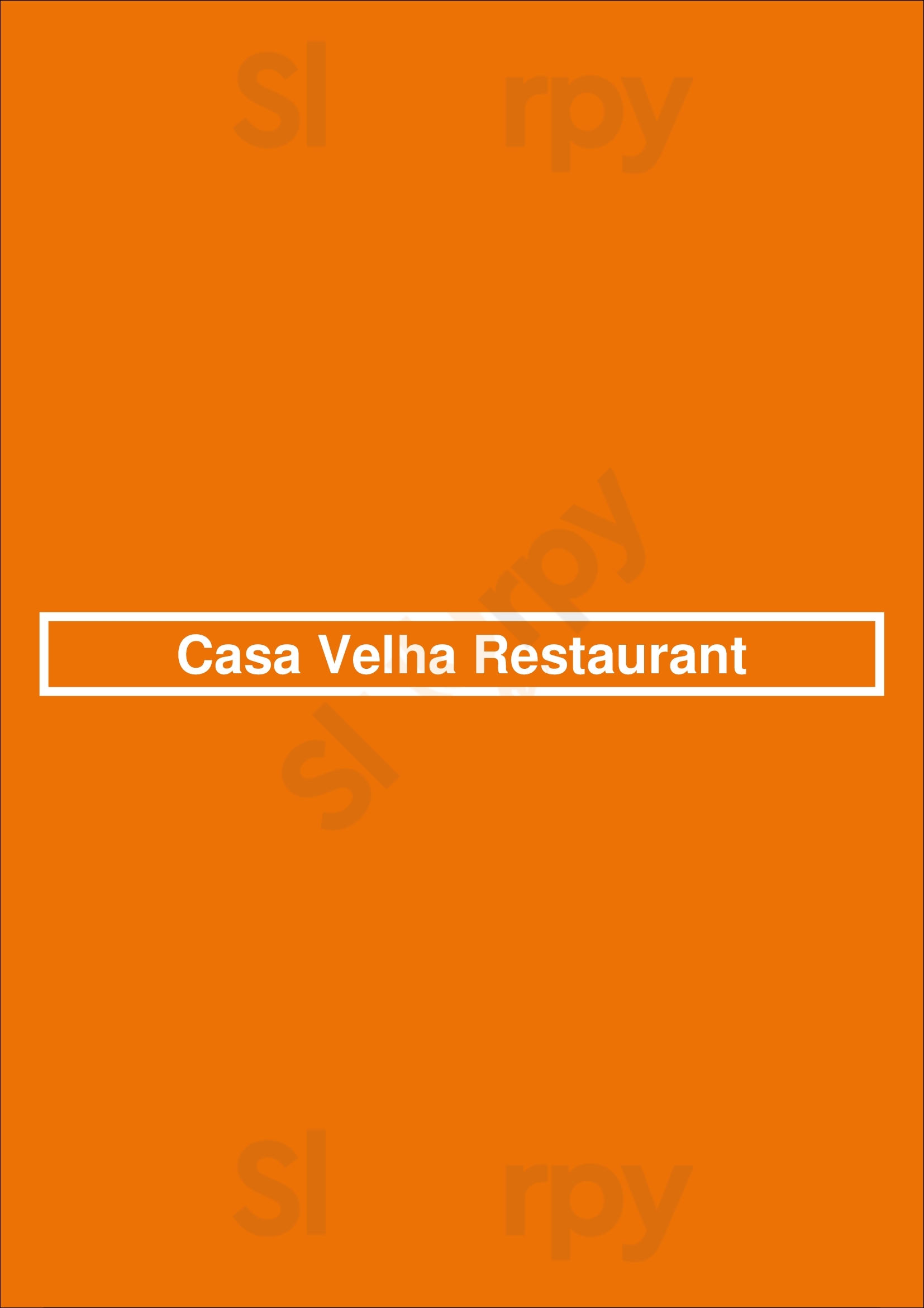 Casa Velha Restaurant Funchal Menu - 1
