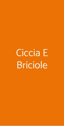 Ciccia & Briciole, Firenze