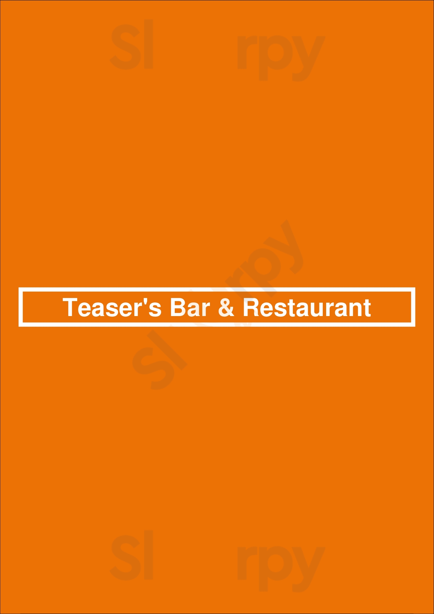 Teaser's Bar & Restaurant Albufeira Menu - 1