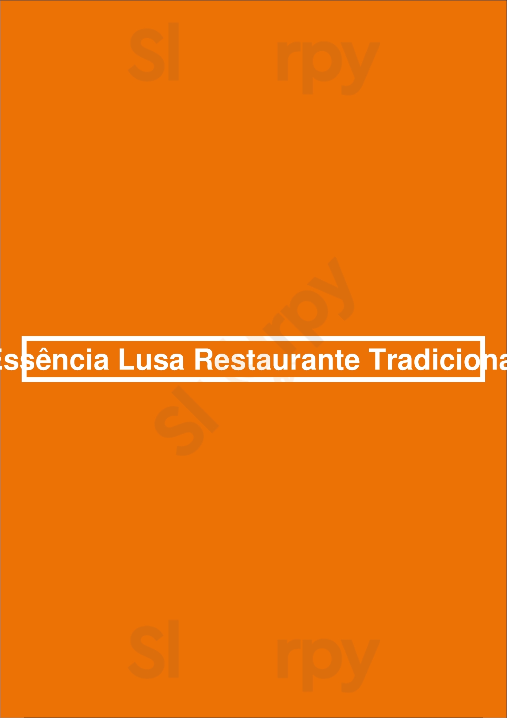 Essência Lusa Restaurante Tradicional Porto Menu - 1