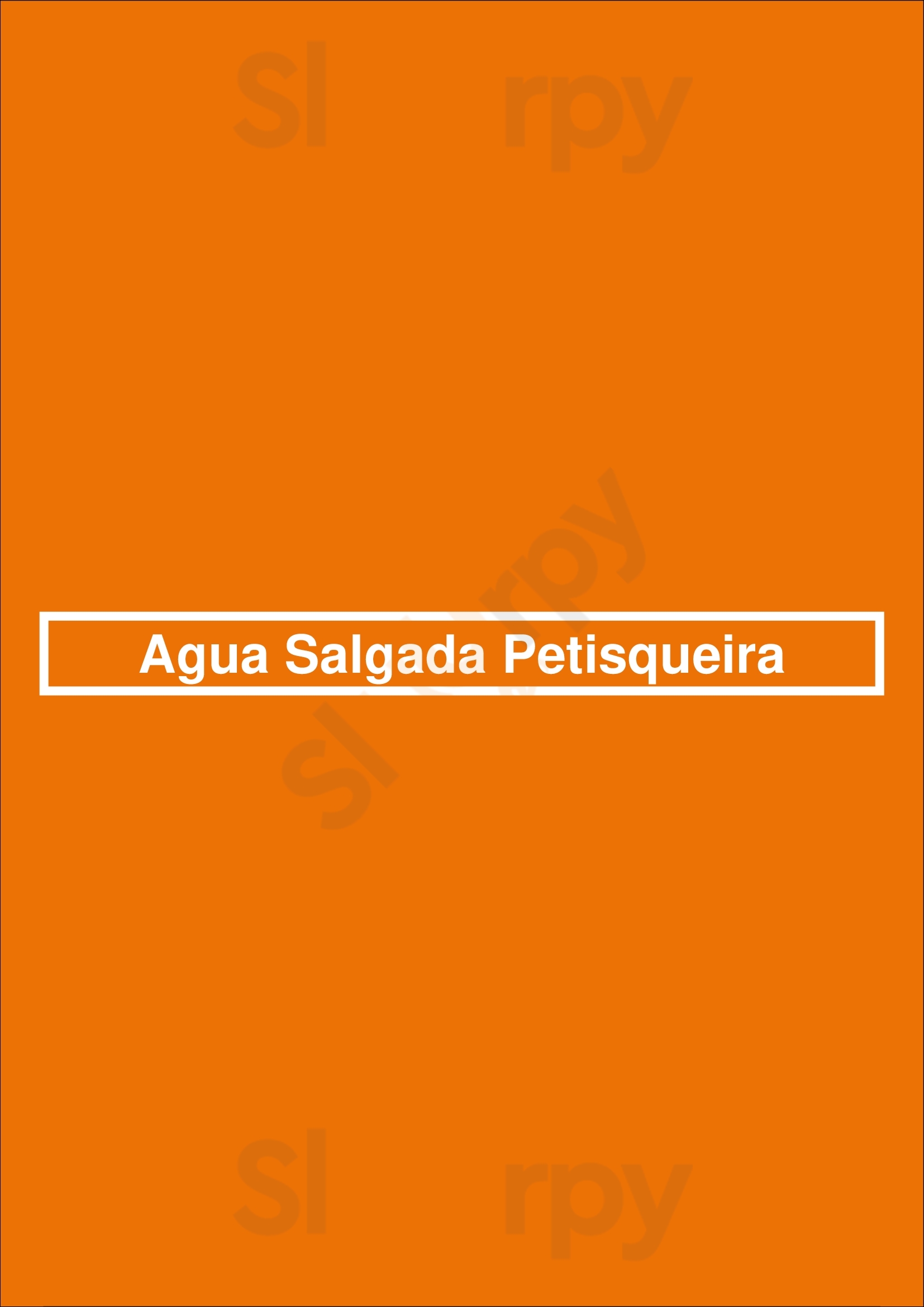 Água Salgada Marisqueira - Tavira Tavira Menu - 1