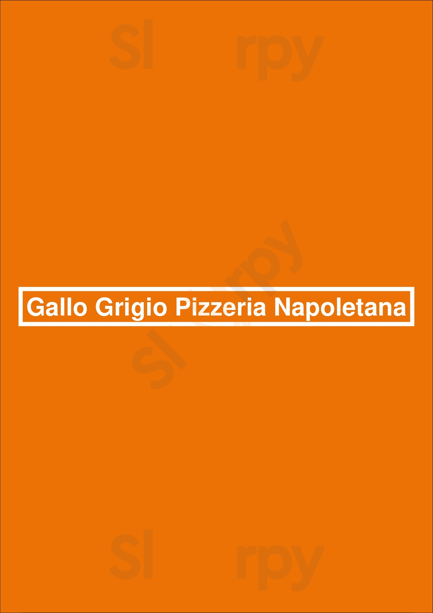 Gallo Grigio Pizzeria Vila Nova de Gaia Menu - 1
