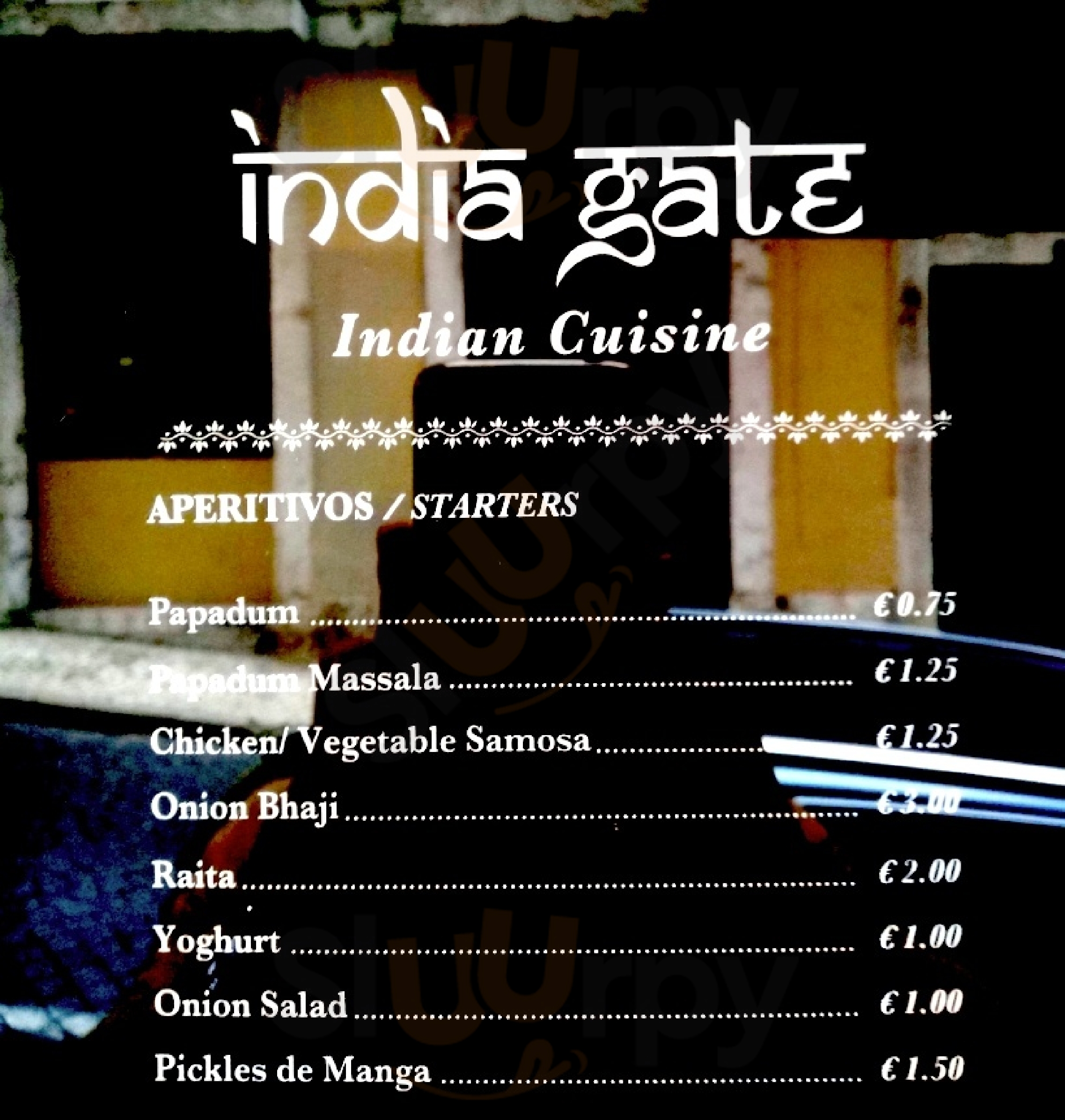 Restaurante India Gate Lisboa Menu - 1