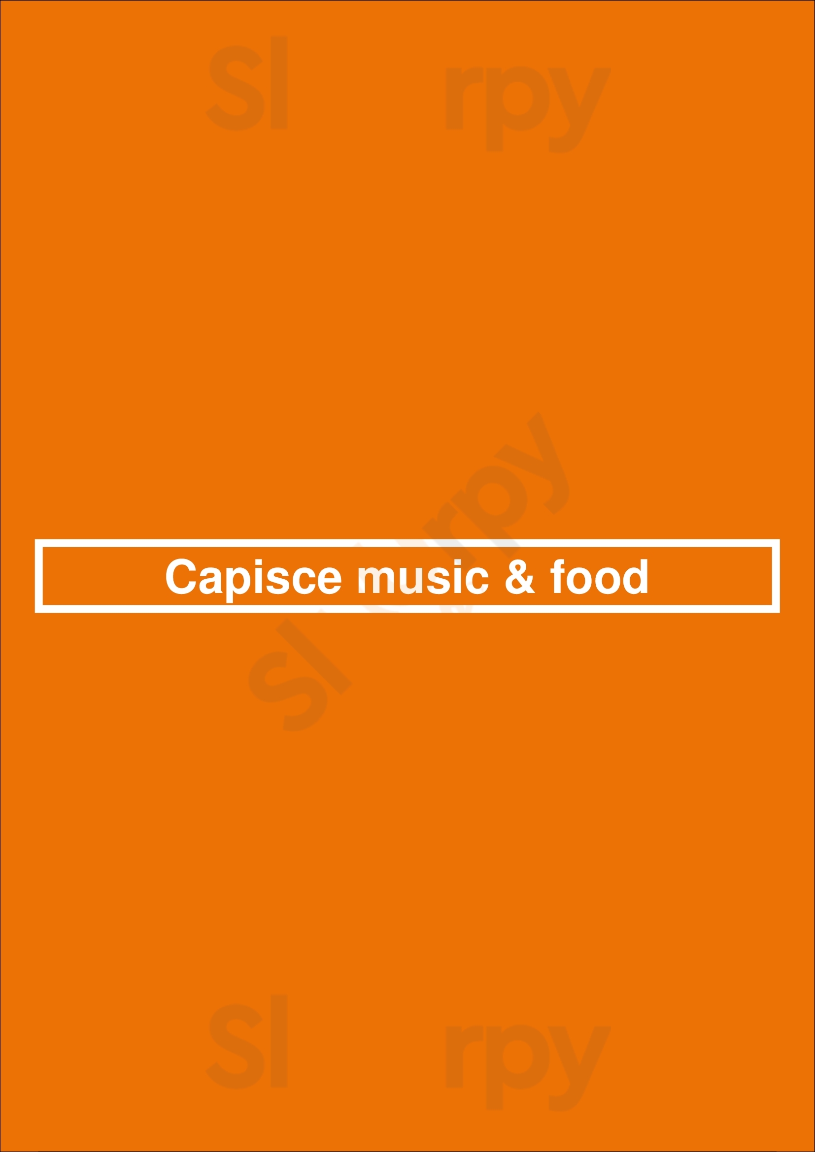 Capisce Music & Food Loulé Menu - 1