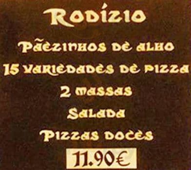 Restaurante Rodizio Pirates Bay Setúbal Menu - 1