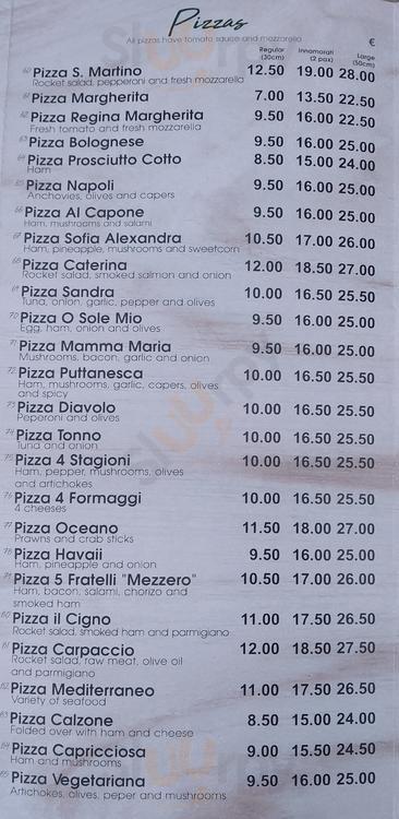 Ristorante Pizzeria S. Martino Quarteira Quarteira Menu - 1