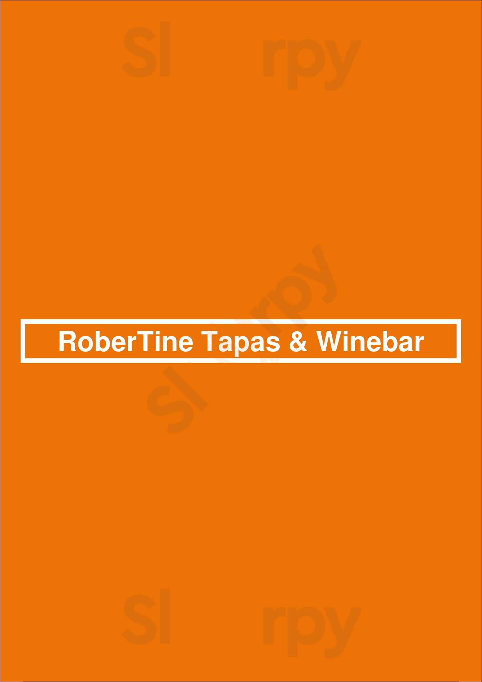 Robertine Tapas & Winebar Lisboa Menu - 1