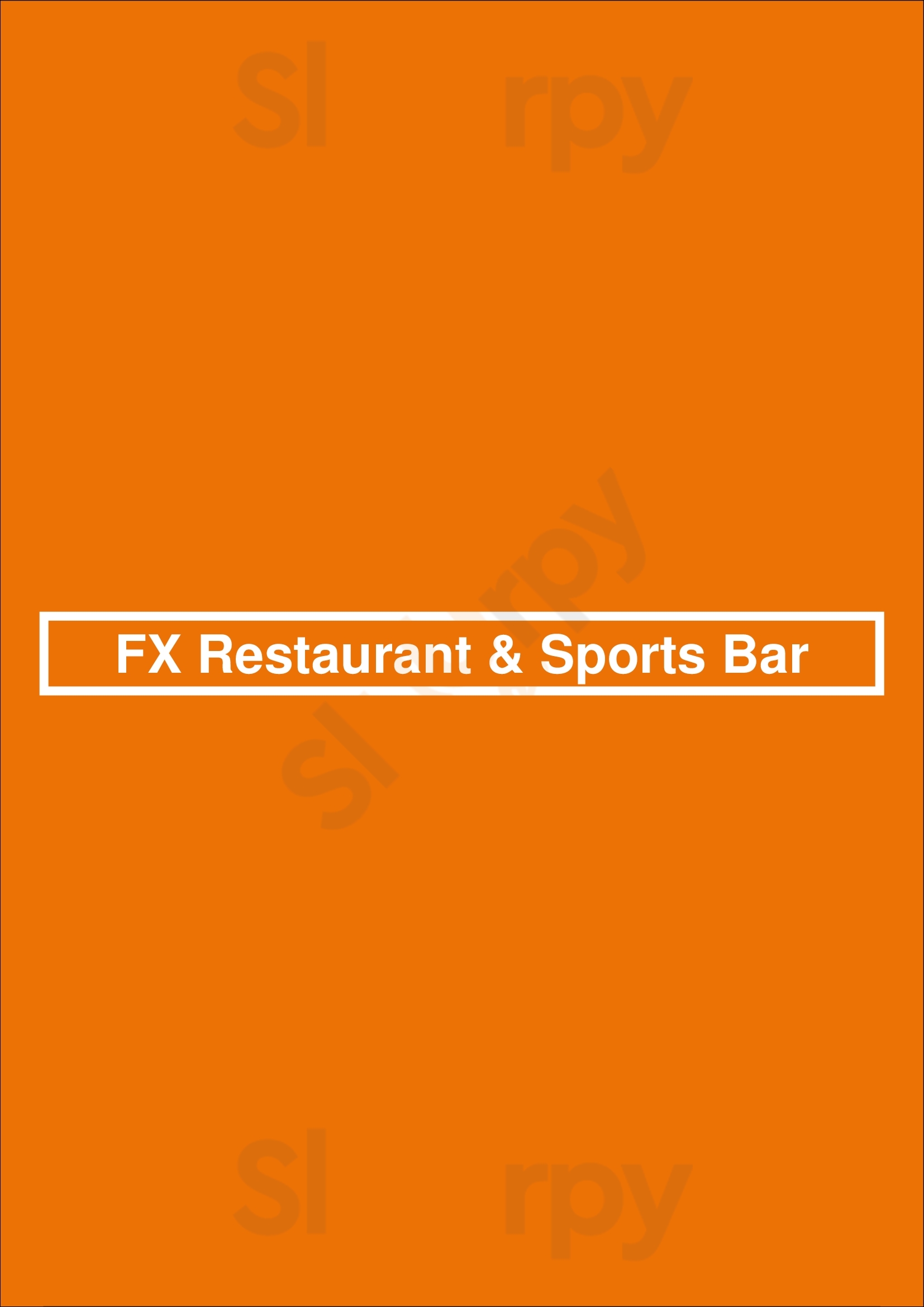 Fx Restaurant & Sports Bar Funchal Menu - 1