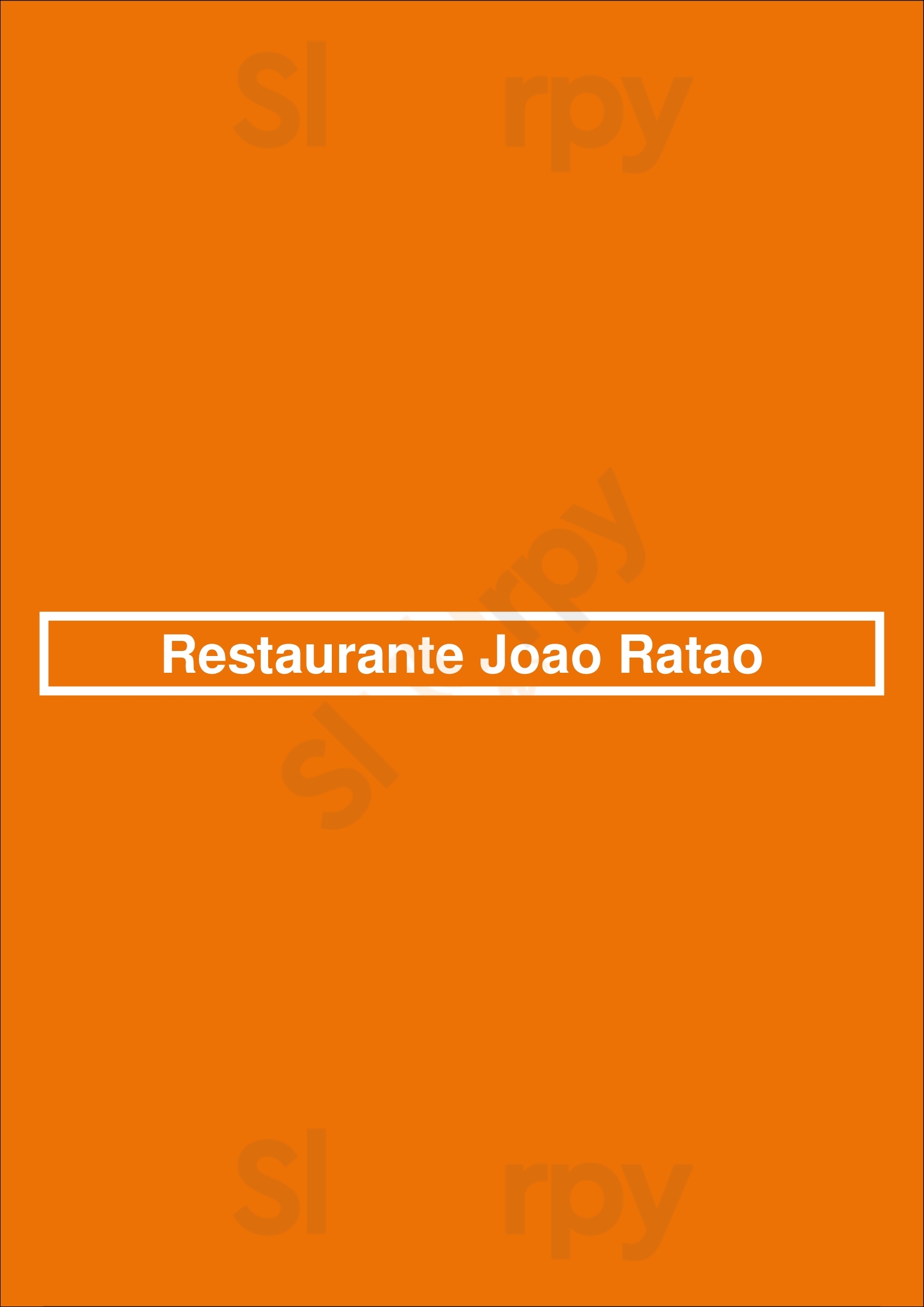 Restaurante Joao Ratao Matosinhos Menu - 1