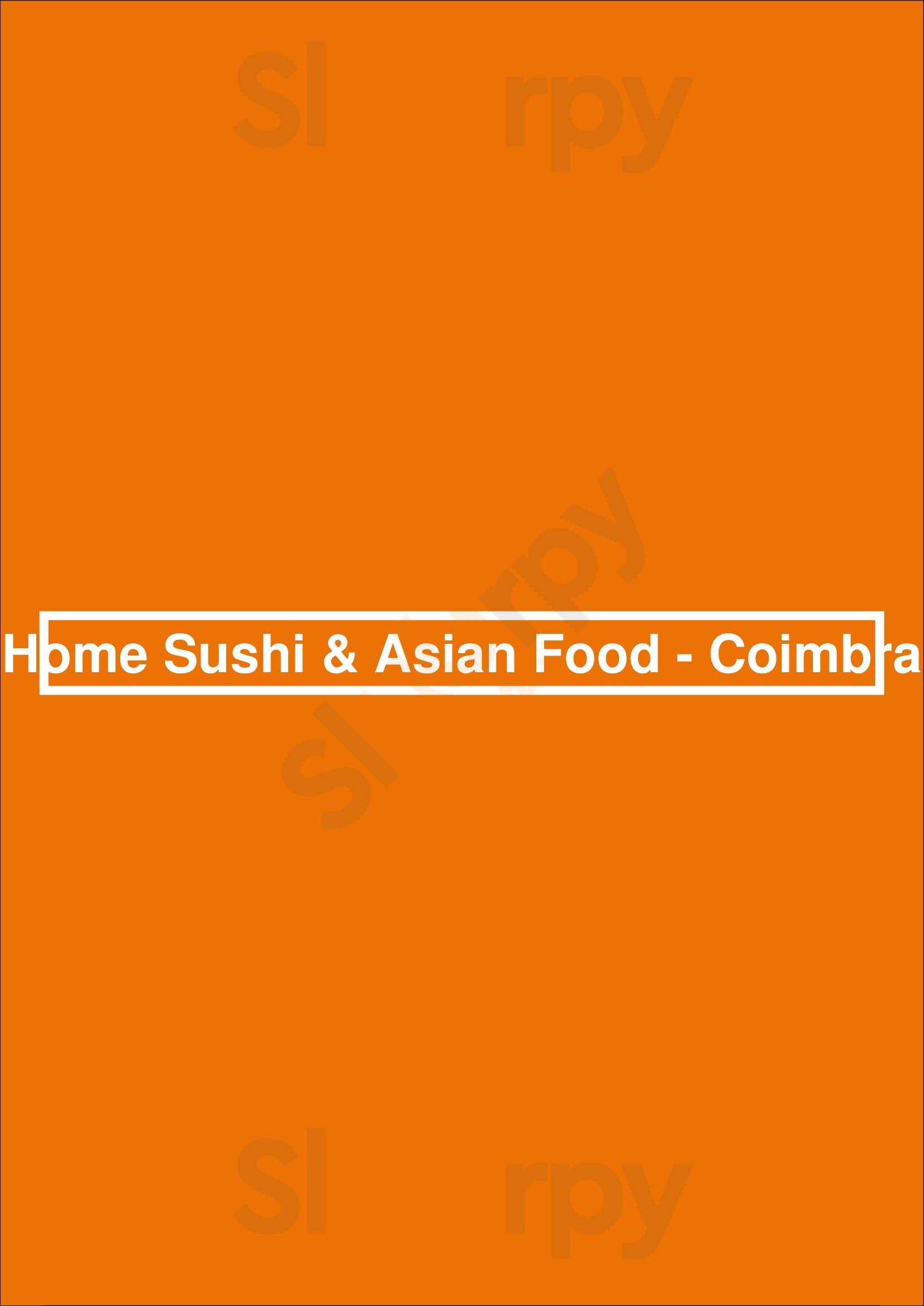 Home Sushi & Asian Food - Coimbra Coimbra Menu - 1