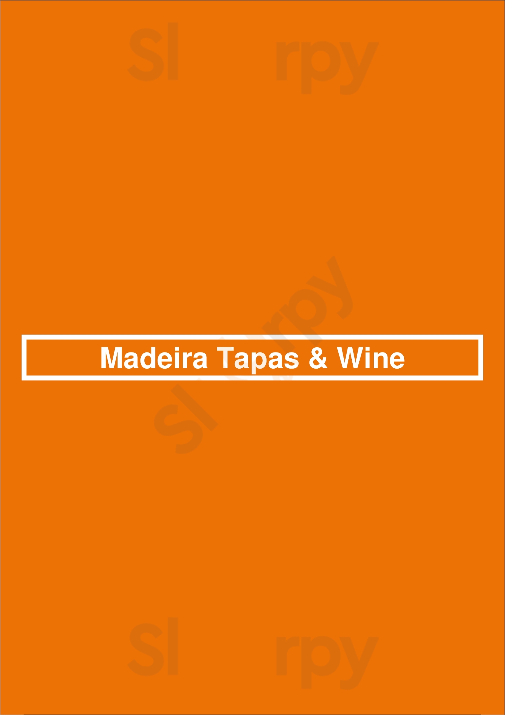 Madeira Tapas & Wine Funchal Menu - 1
