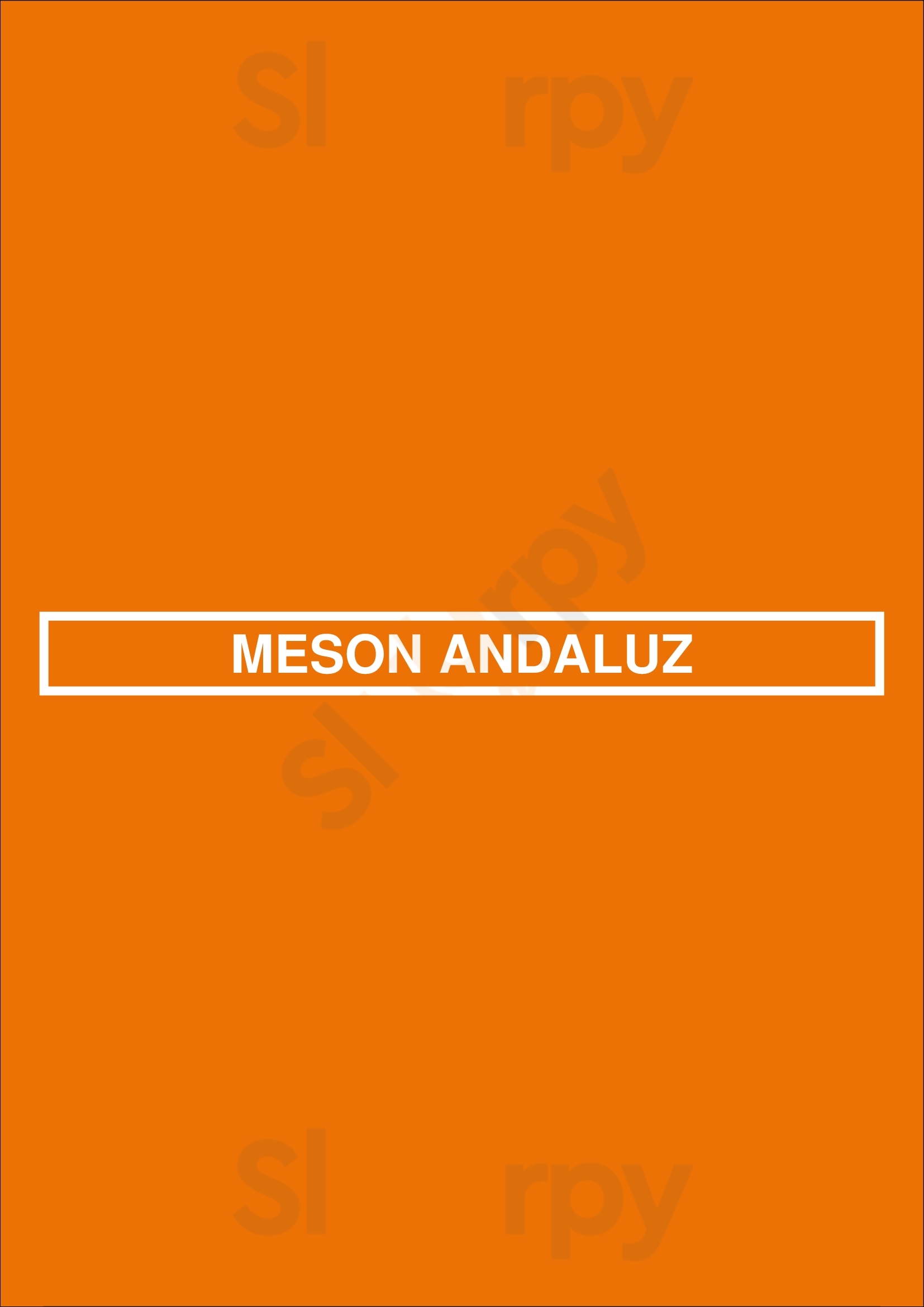 Meson Andaluz Lisboa Menu - 1