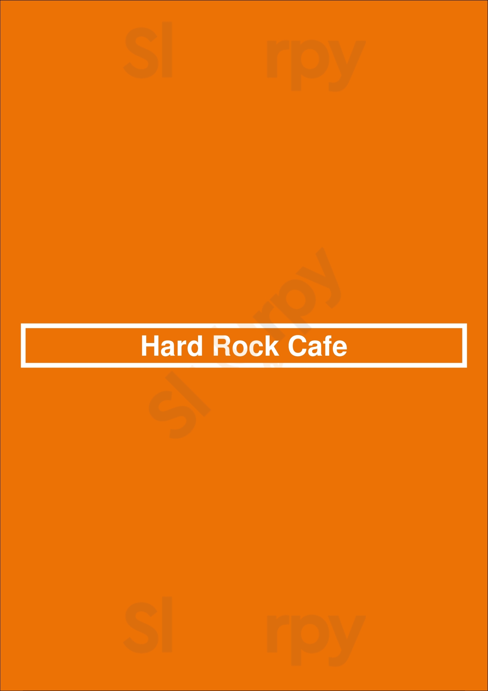 Hard Rock Cafe Porto Menu - 1