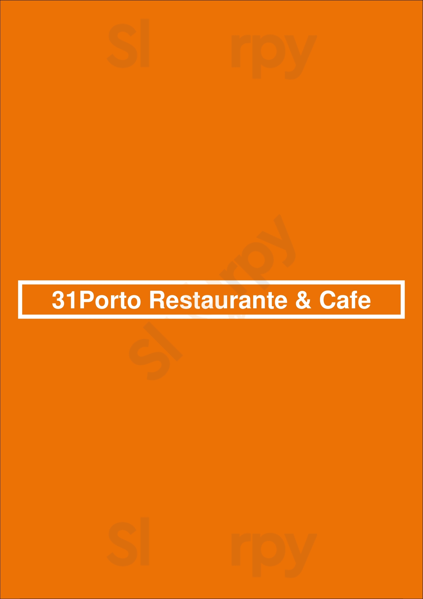 31porto Restaurante & Cafe Porto Menu - 1