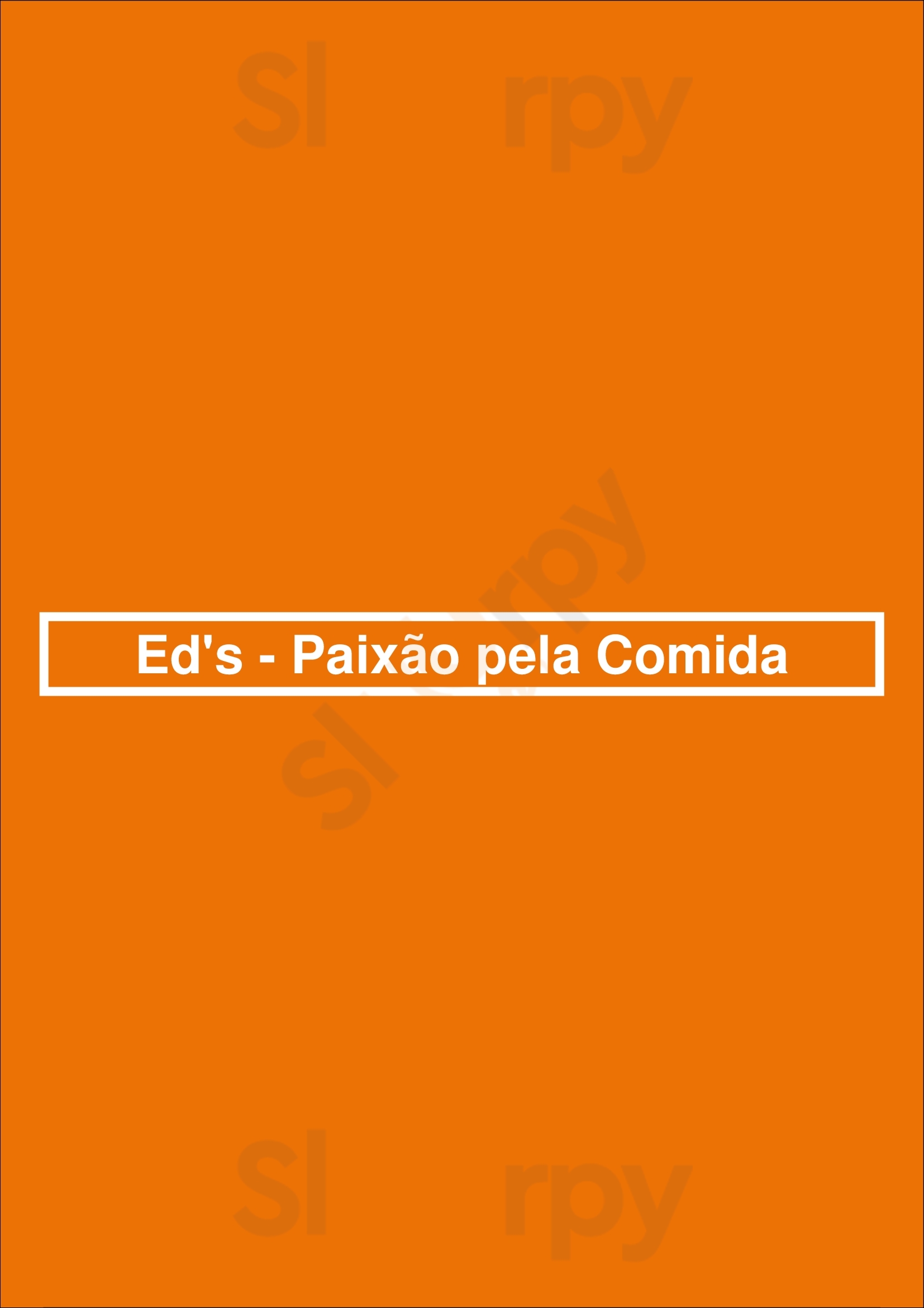 Ed's - Paixão Pela Comida Funchal Menu - 1