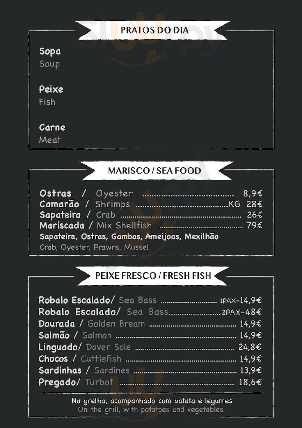 Pinto's Restaurant Estoril Menu - 1
