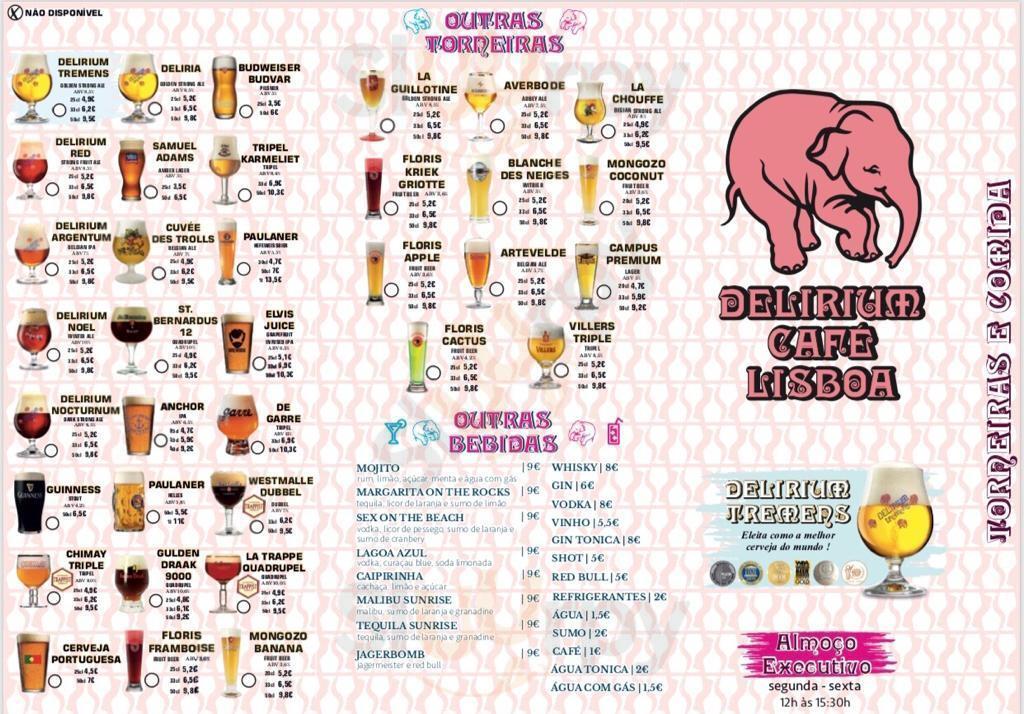 Delirium Café Lisboa Lisboa Menu - 1