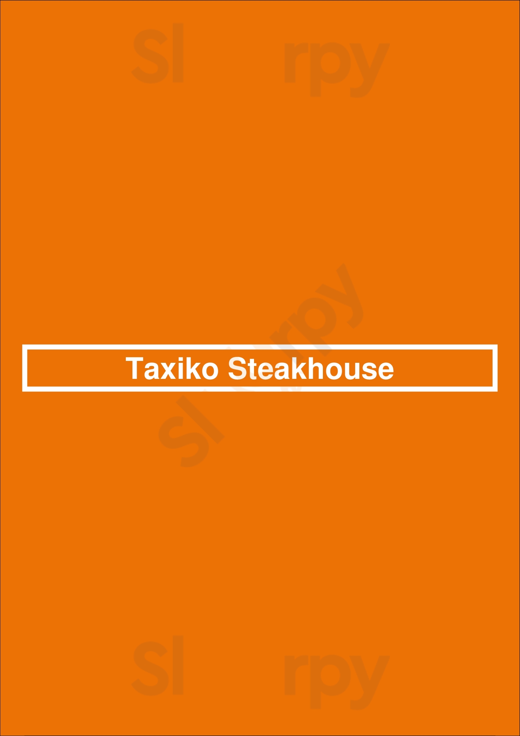 Taxiko Steakhouse Funchal Menu - 1