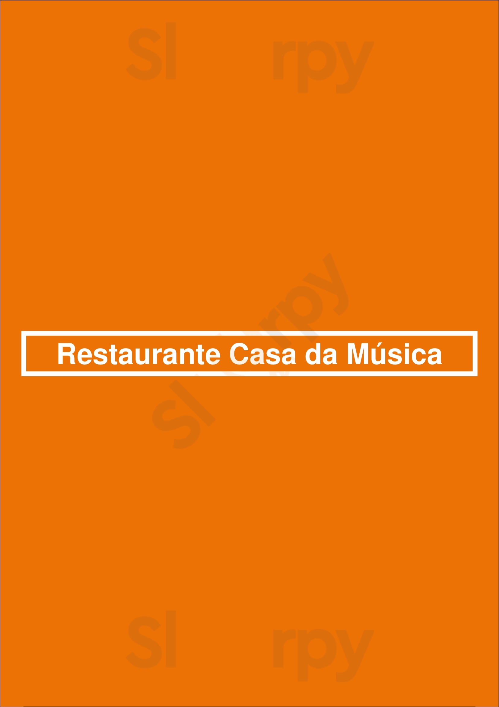 Restaurante Casa Da Música Porto Menu - 1