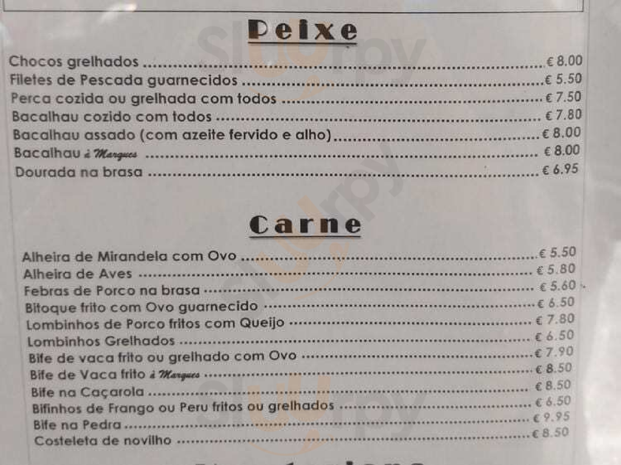 Restaurante O  Marques Lisboa Menu - 1