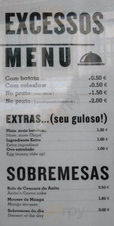 Zé Do Prego Porto Menu - 1