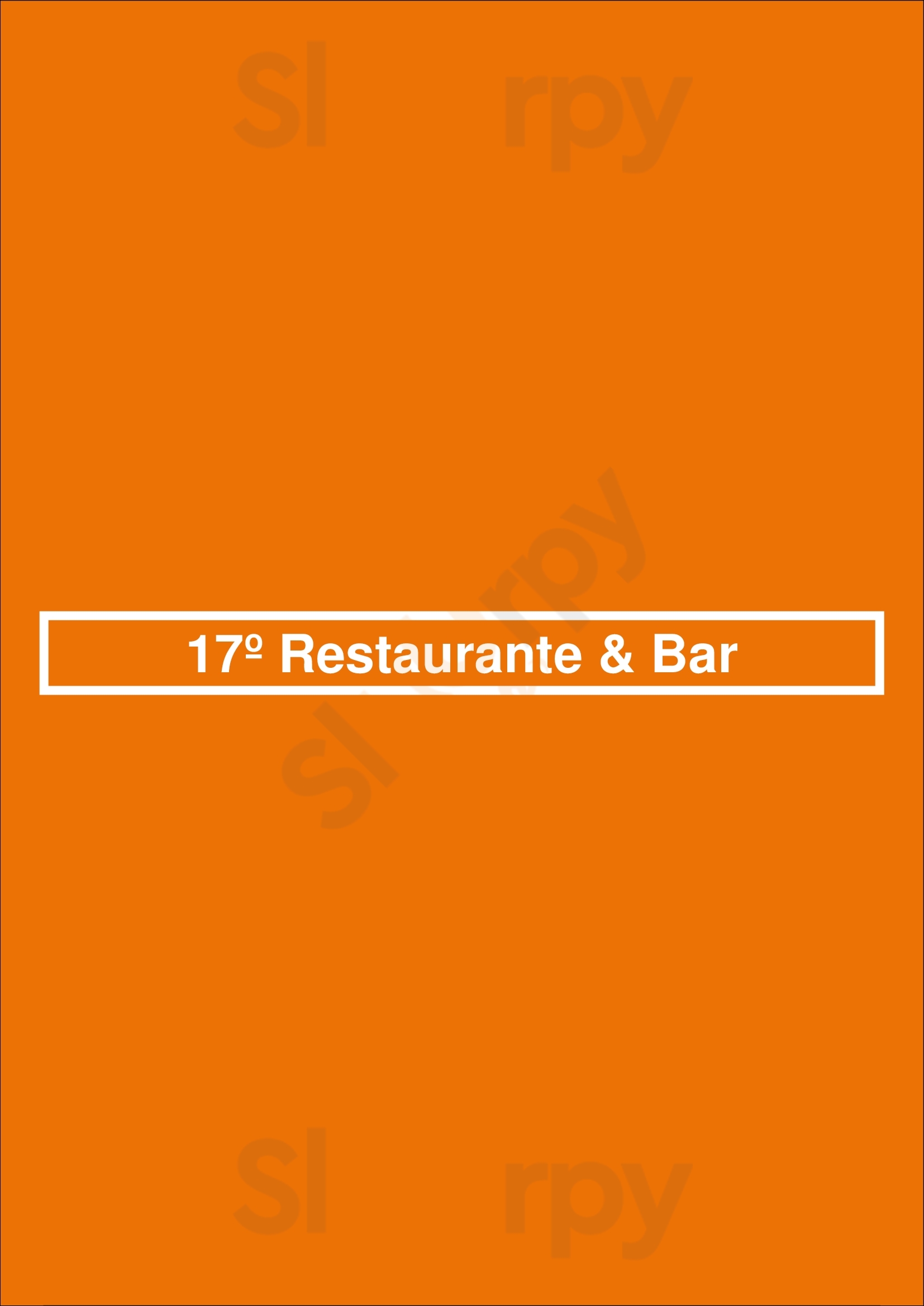 17º Restaurante & Bar Porto Menu - 1