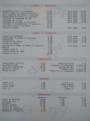 Churrasqueira Monte Dos Burgos menu