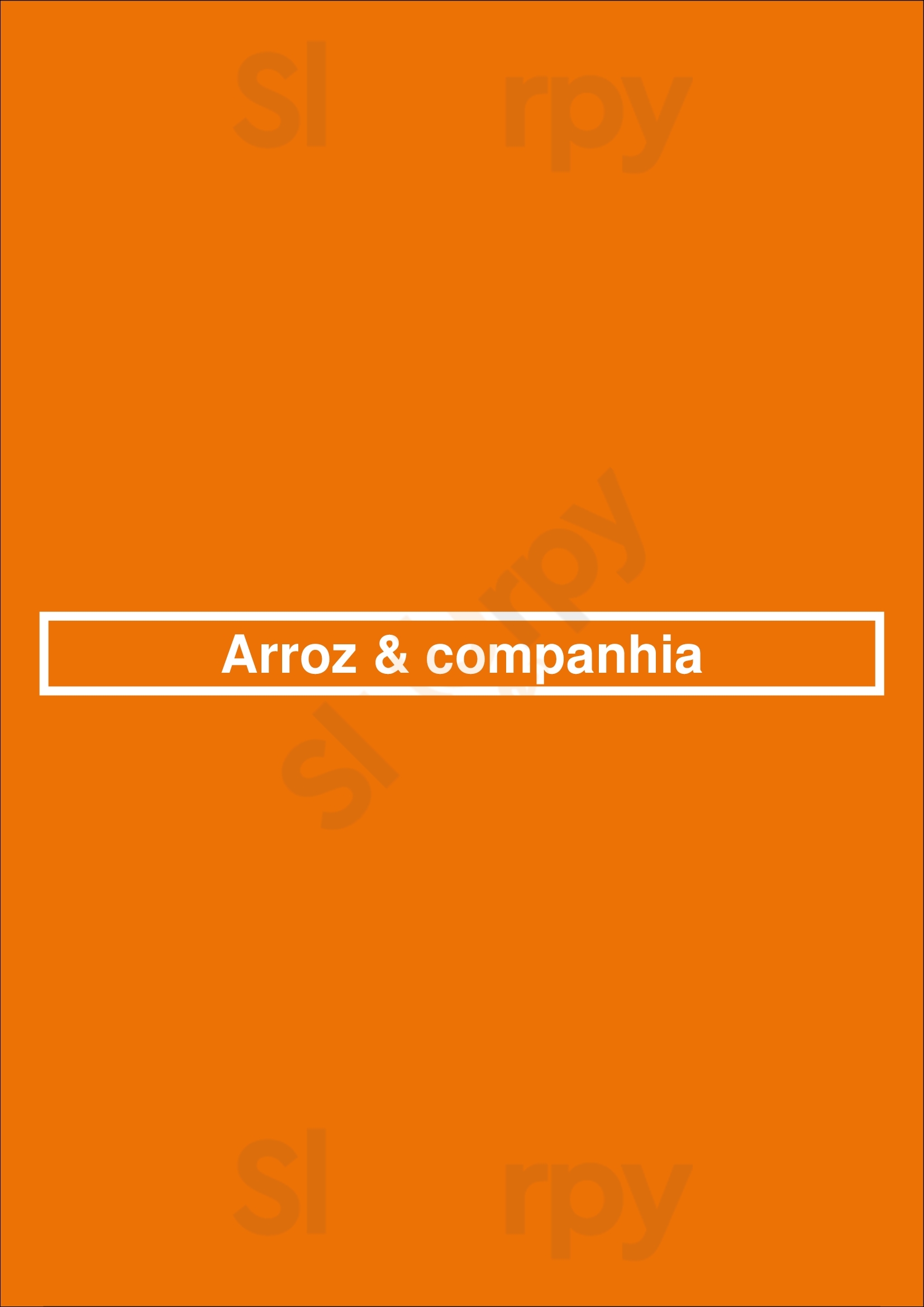 Arroz & Companhia Faro Menu - 1
