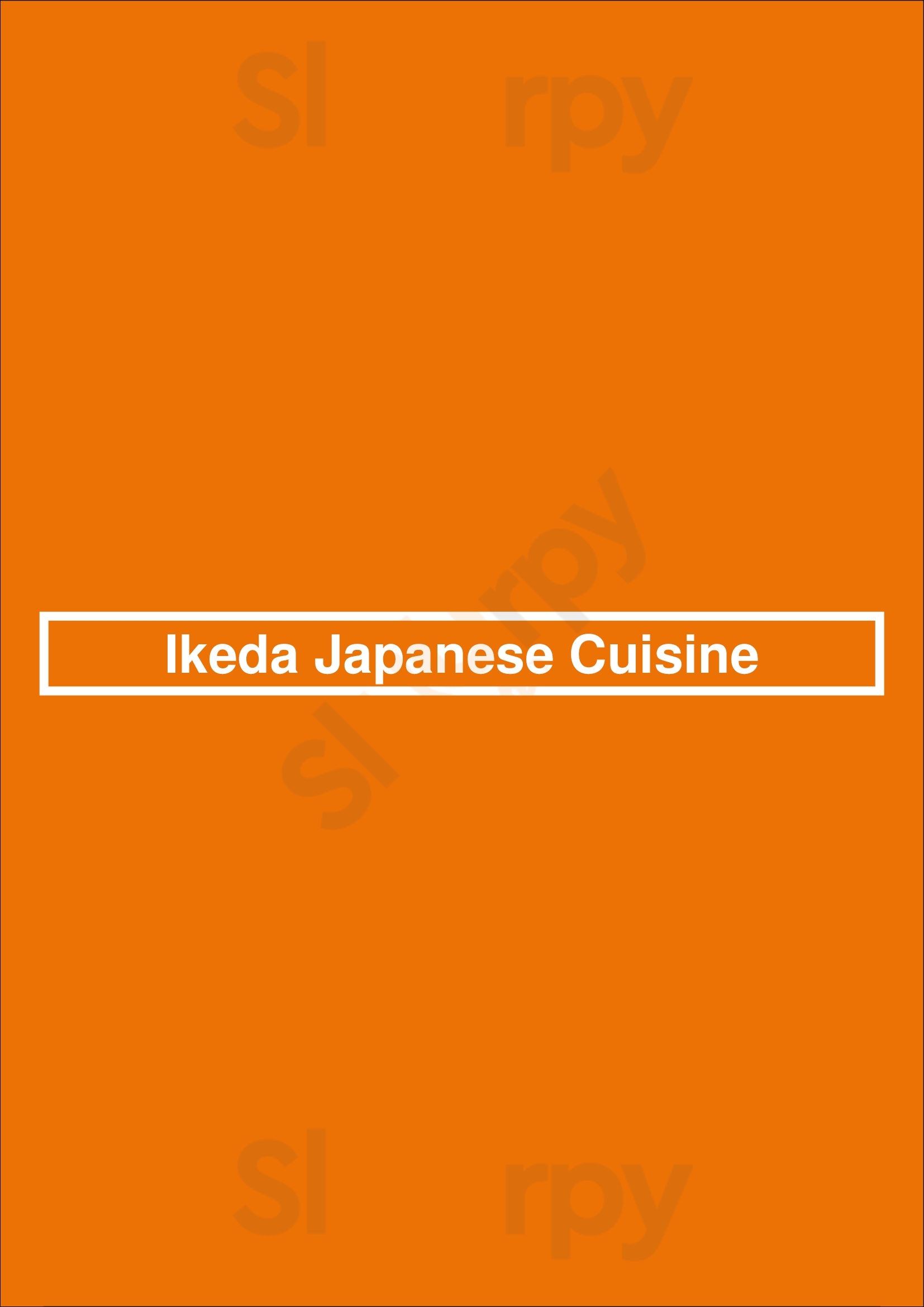 Ikeda Japanese Cuisine Porto Menu - 1