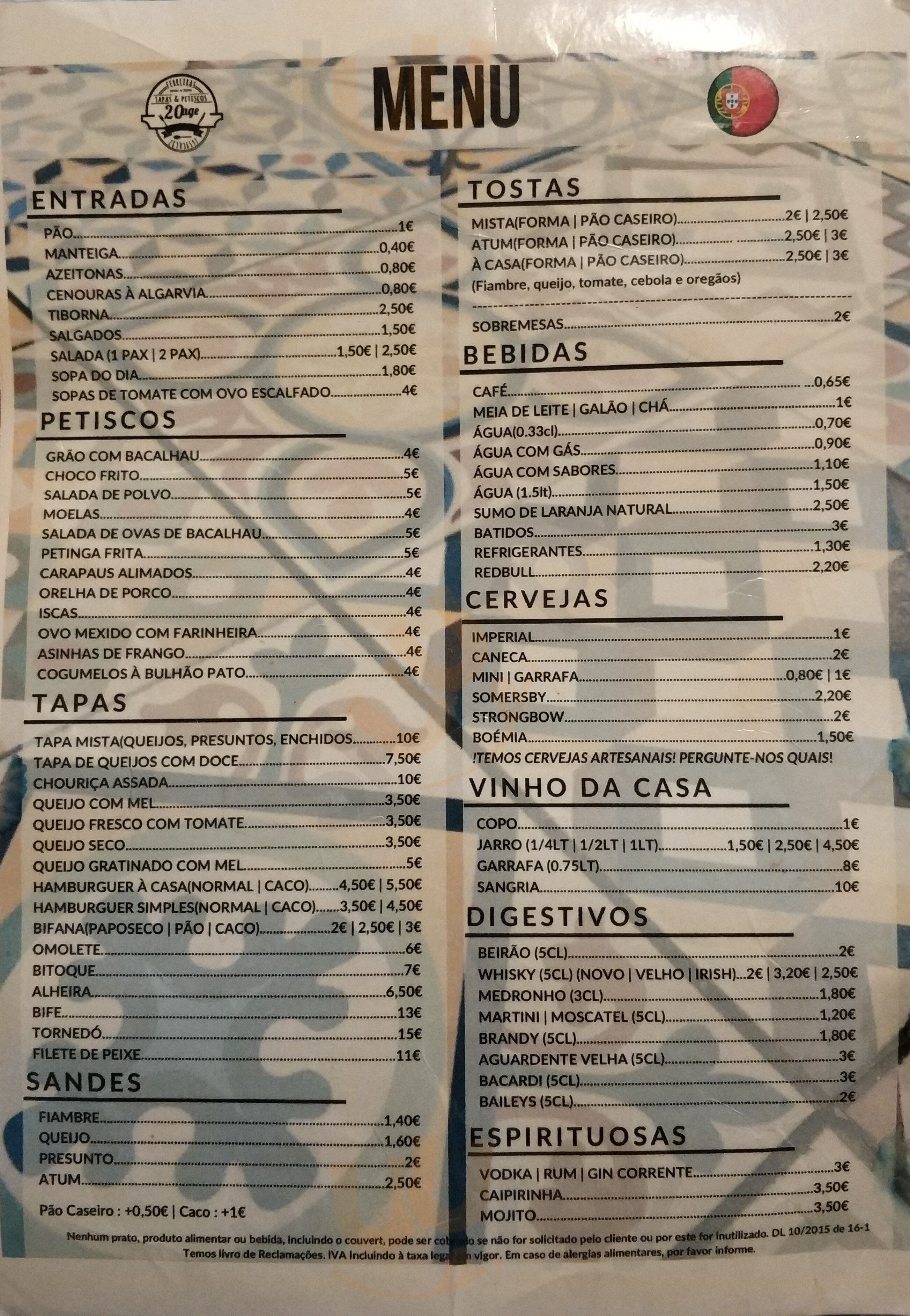 20age Ferreiras Menu - 1