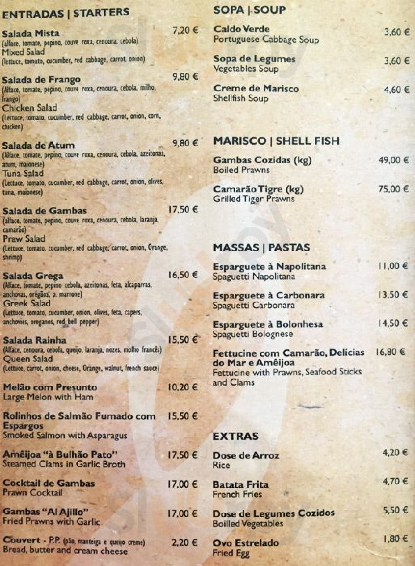 Music Bar Restaurante Cascais Menu - 1