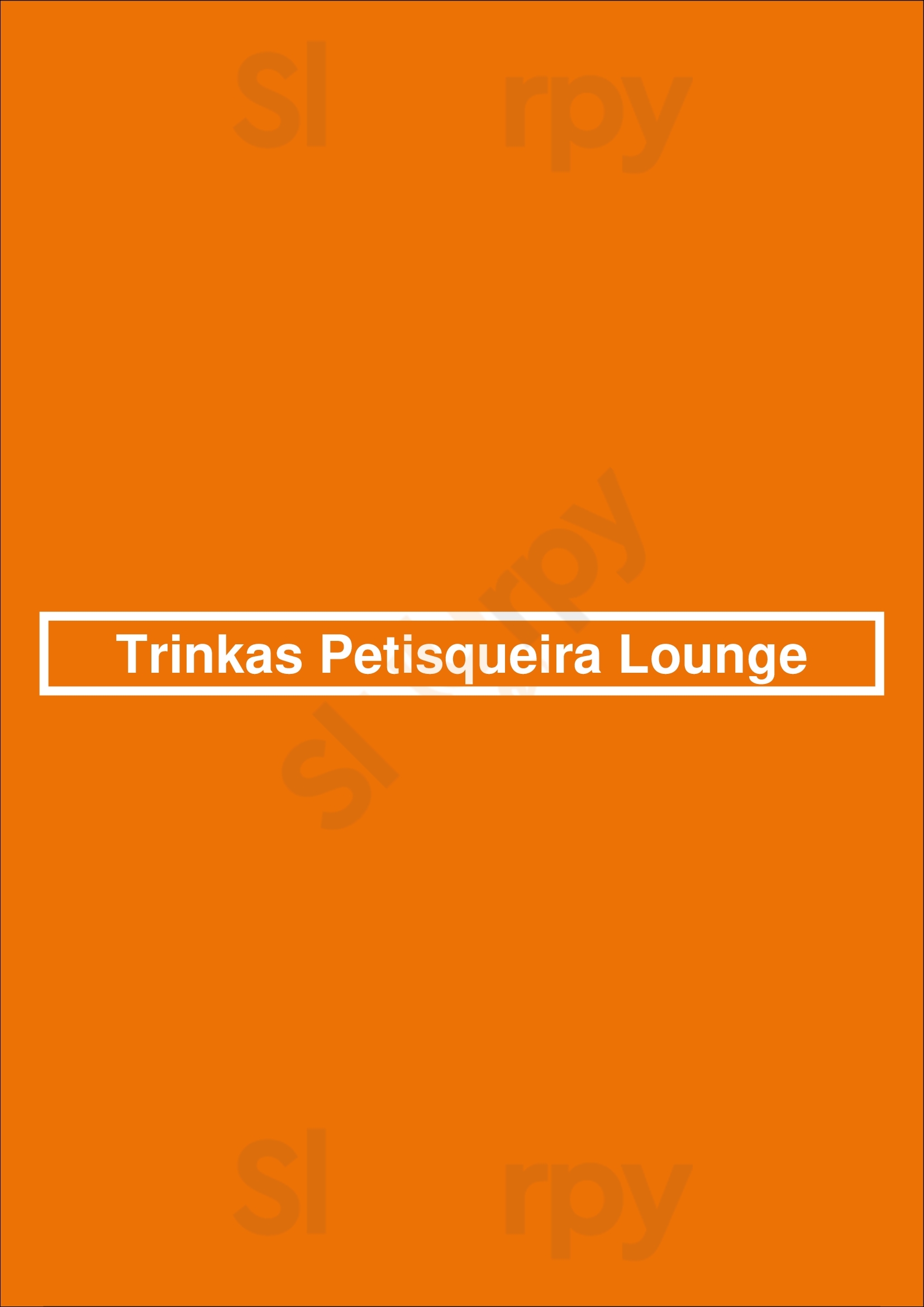 Trinkas Petisqueira Lounge Porto Menu - 1