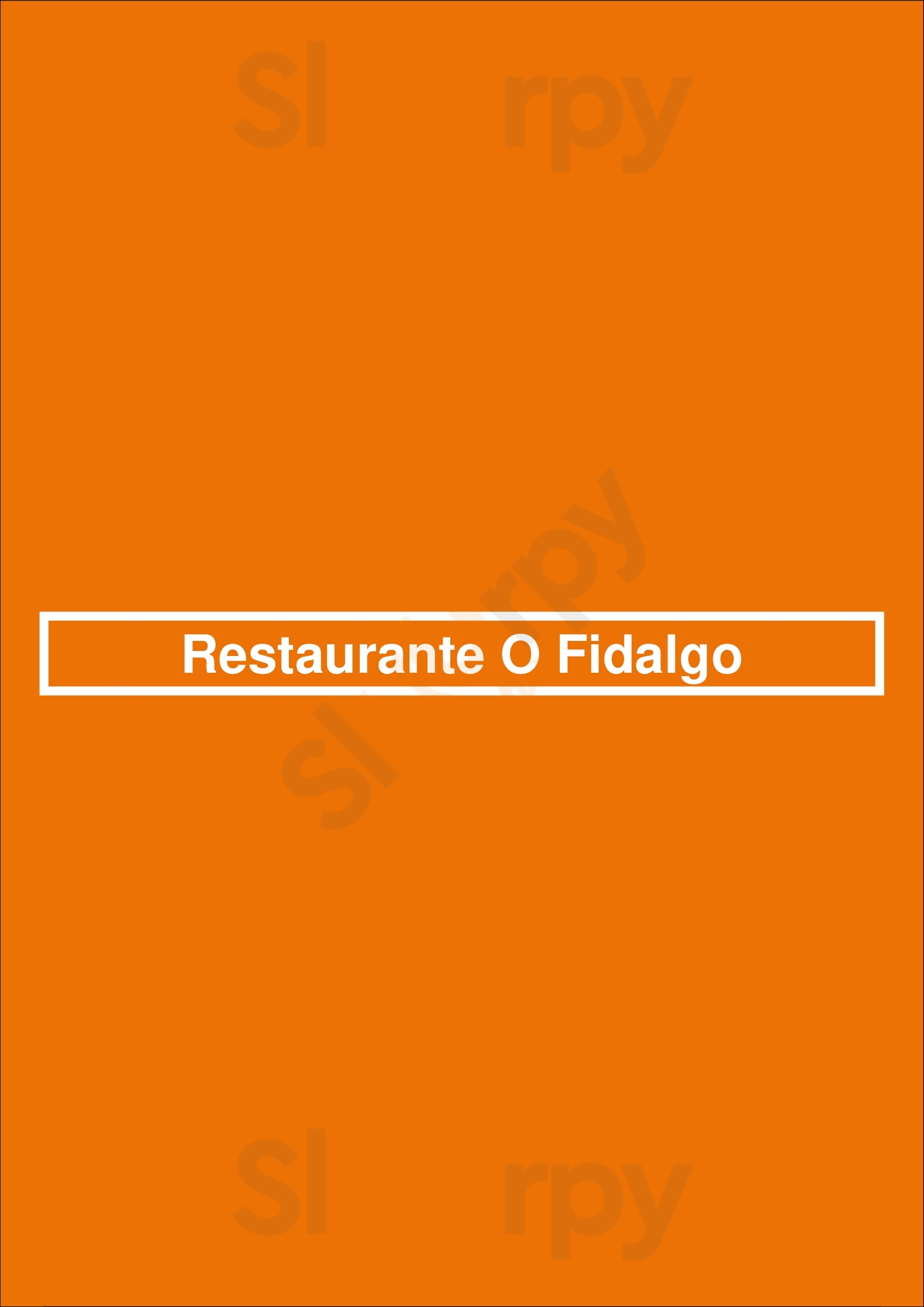 Restaurante O Fidalgo Funchal Menu - 1