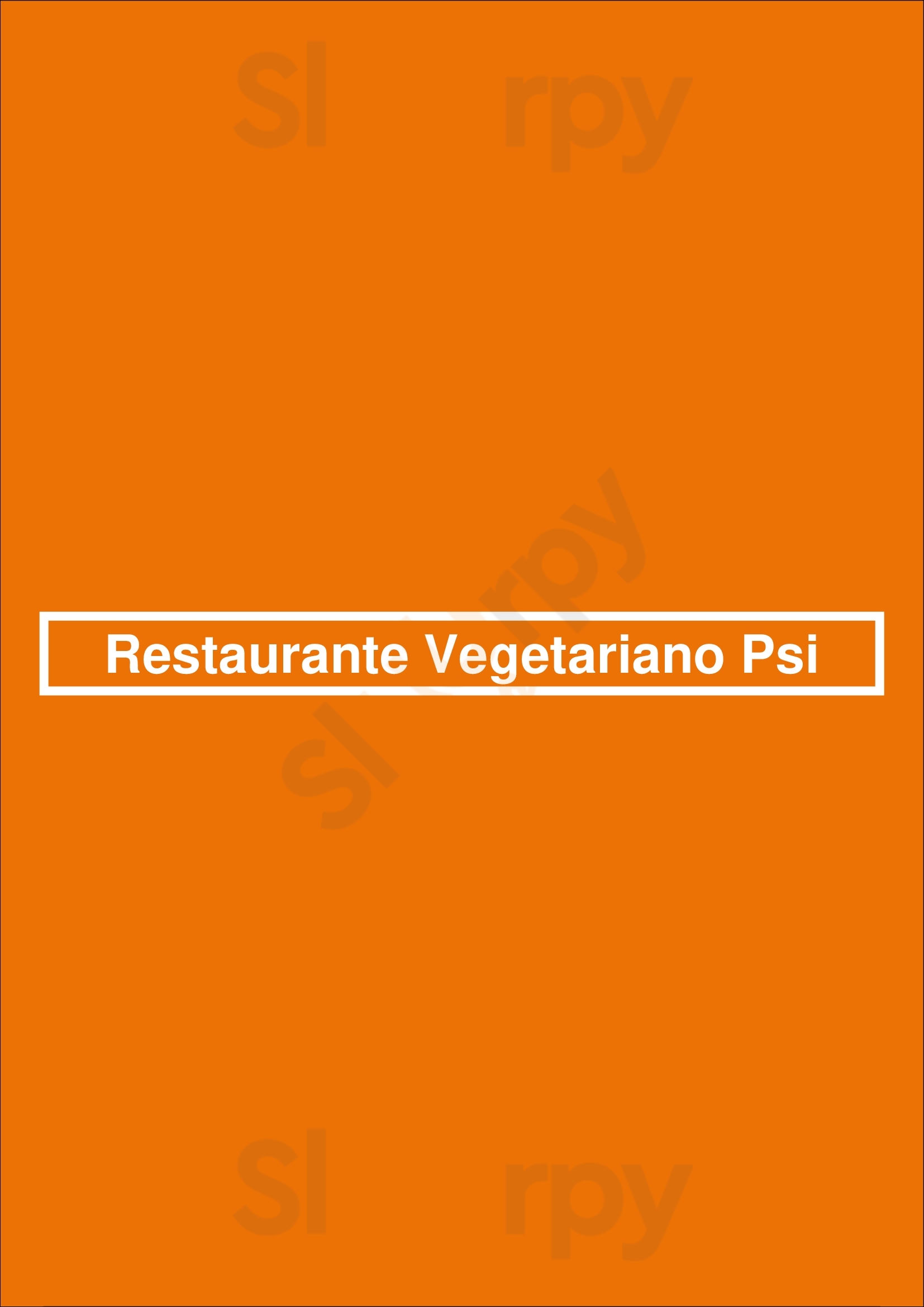 Restaurante Vegetariano Psi Lisboa Menu - 1